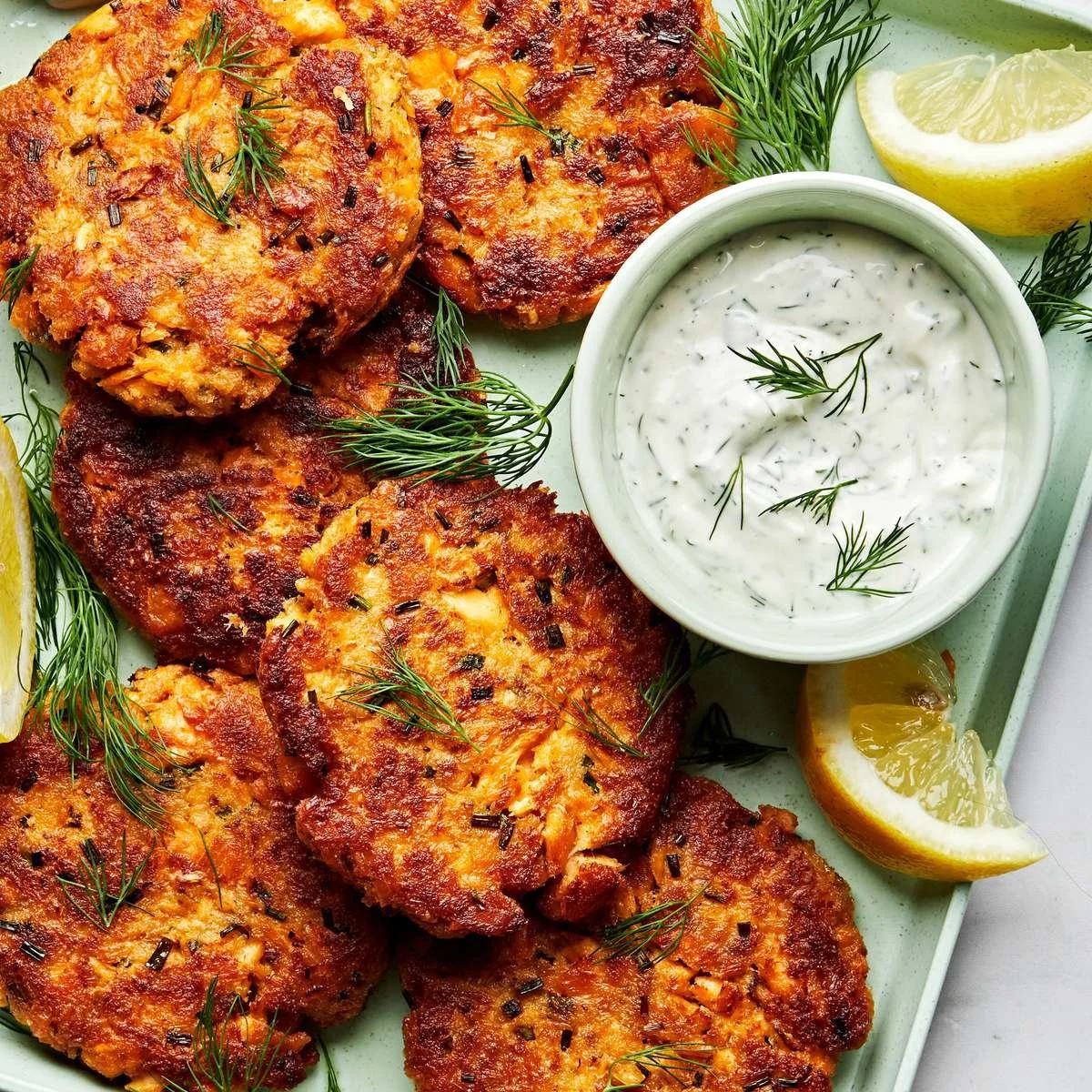 Dinner with the Family...Fresh Salmon Cakes