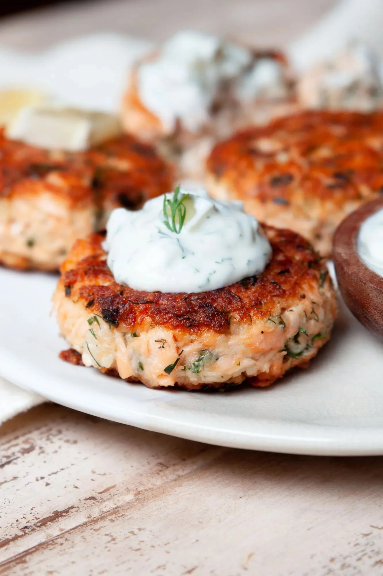 Dinner with the Family...Fresh Salmon Cakes