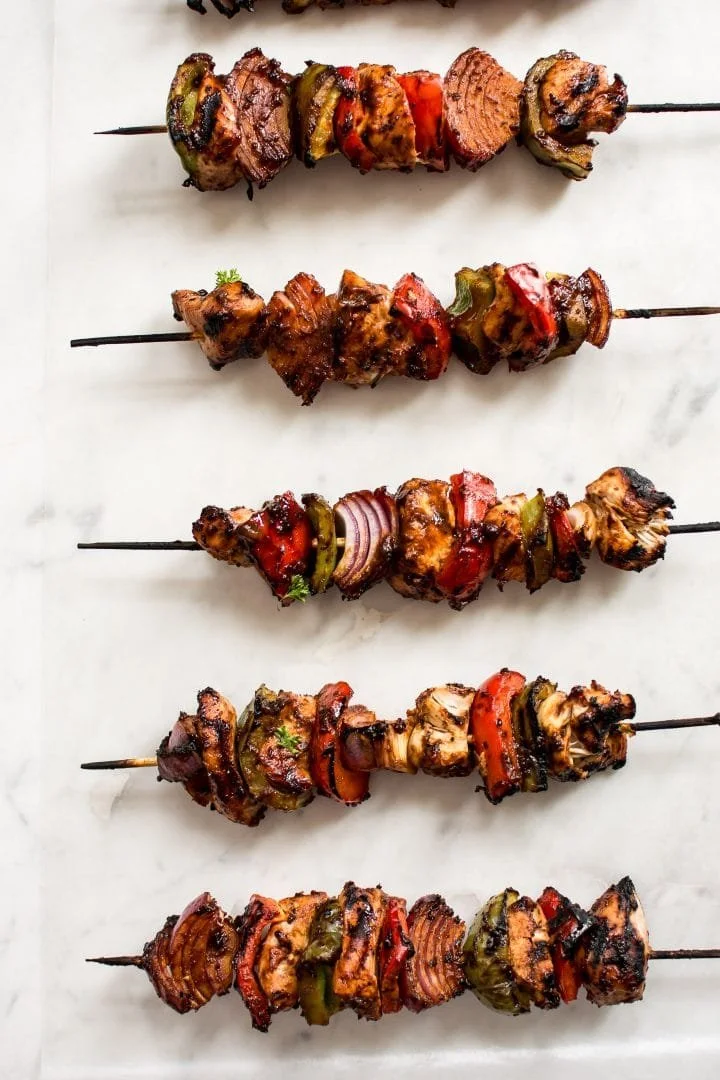Dinner with the Family...Grilled BBQ Chicken Kabobs