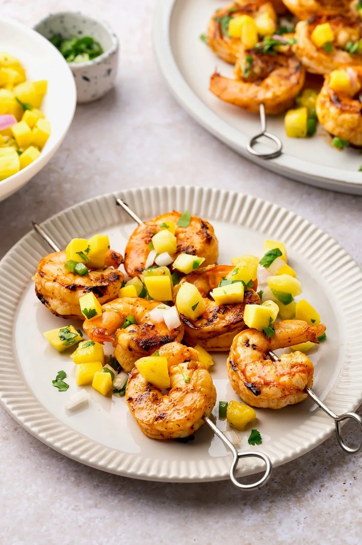 Dinner with the Family...Grilled Jumbo Shrimp Skewers