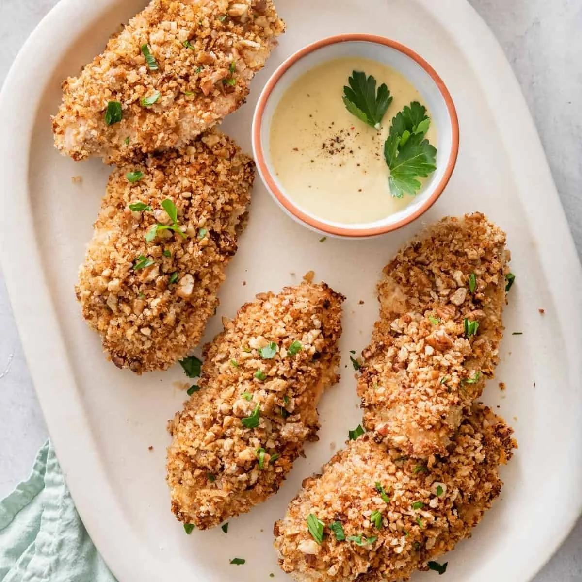Dinner with the Family...Pecan Crusted Chicken Fillets
