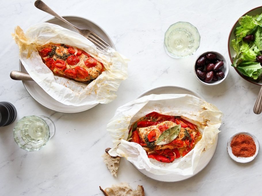 "Guest Chef Dinner" with the Family...Chicken en Papillote