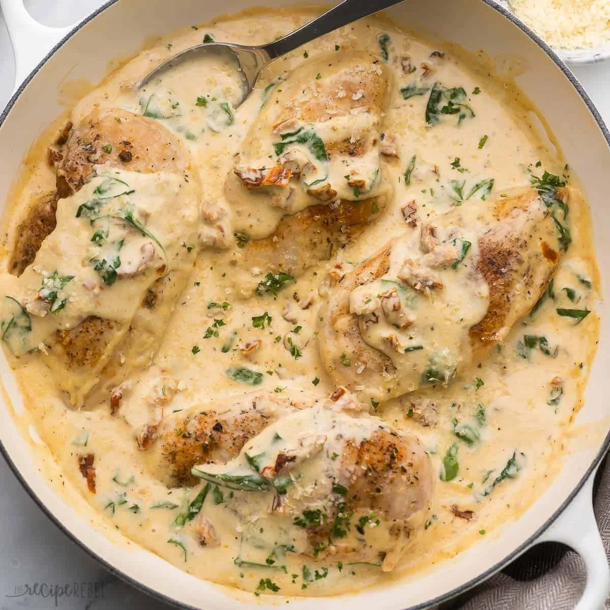 "Guest Chef Dinner" with the Family...Creamy Tuscan Chicken