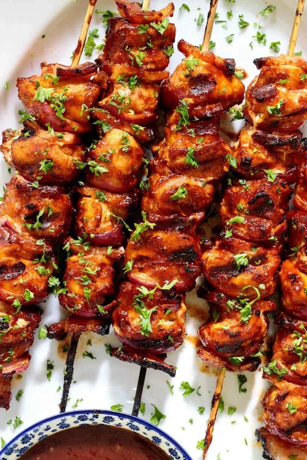 Sunday Supper...Bourbon Glazed Chicken Skewers