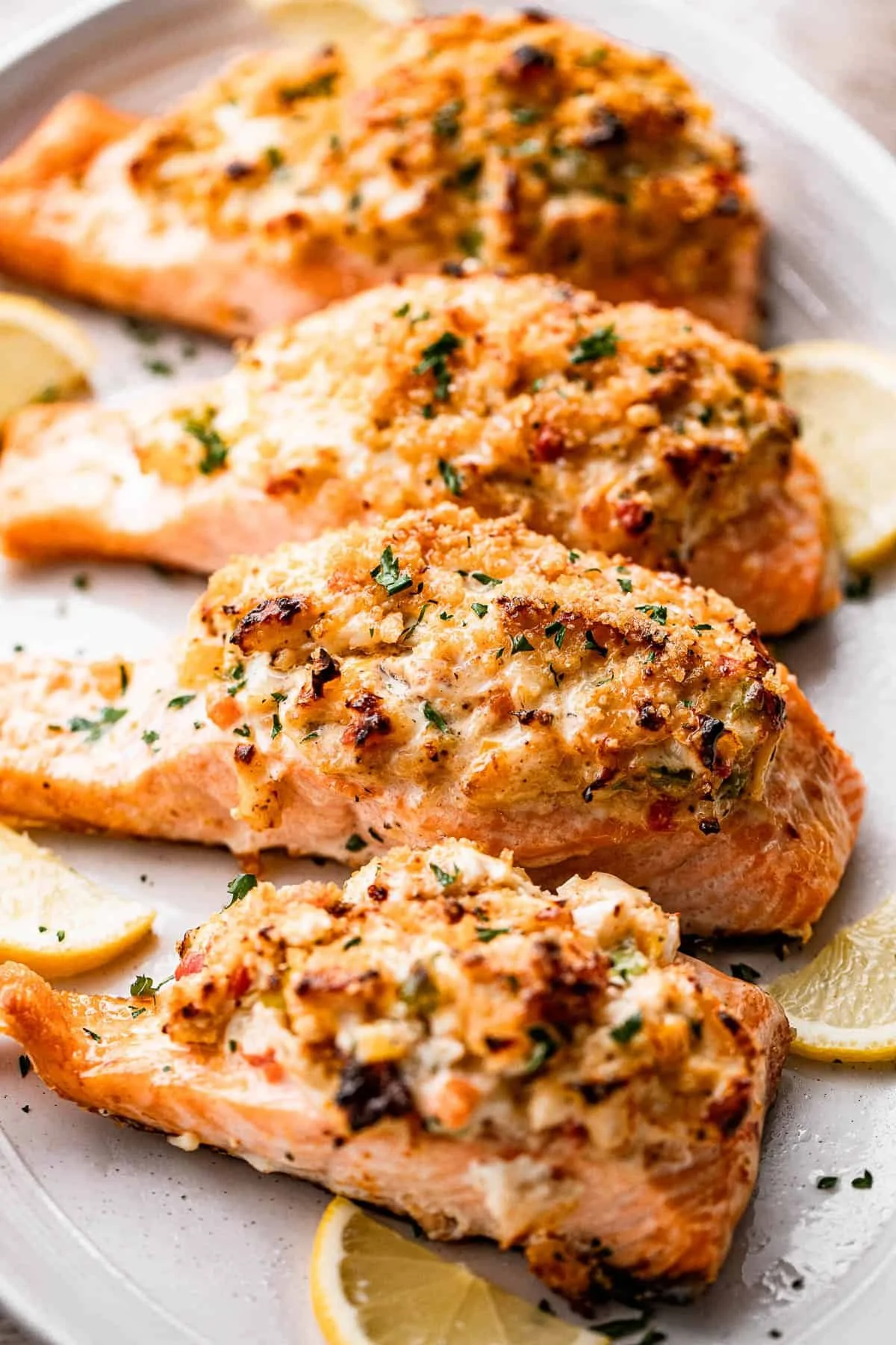 Dinner To Go...Crab Stuffed Salmon
