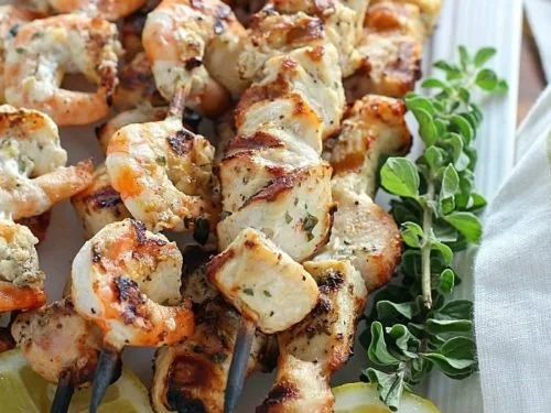 Dinner To Go...Marinated + Grilled Shish Kabobs