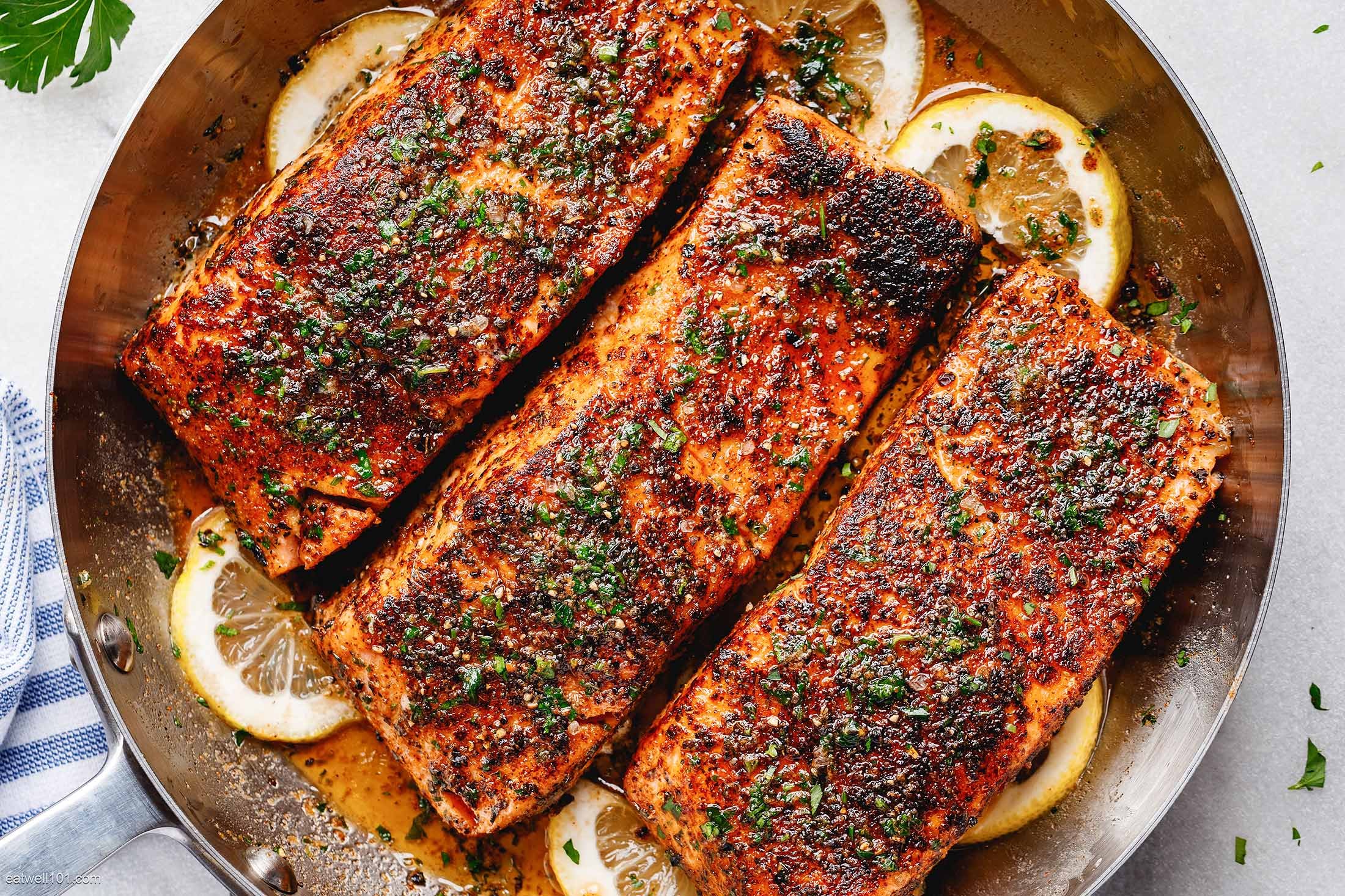Dinner To Go...Blackened Seared Salmon