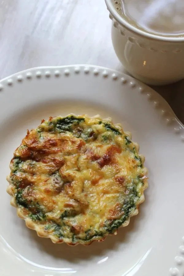 Dinner To Go...Wild Mushroom, Spinach, and Leek Tart