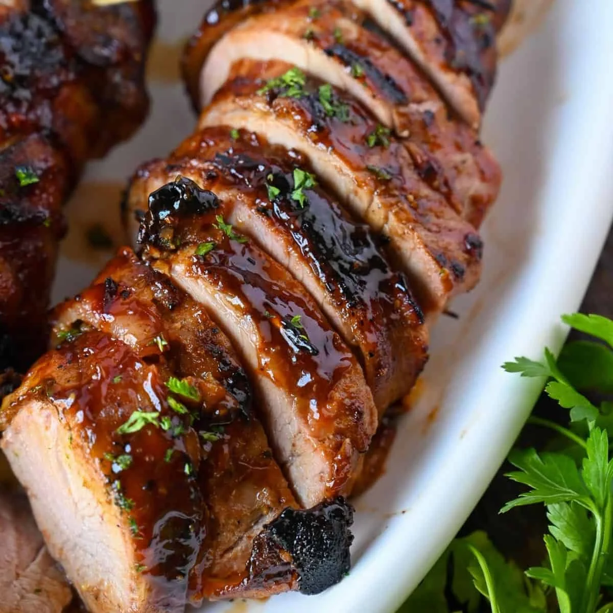Dinner To Go...BBQ Bacon Wrapped Grilled Pork Tenderloin