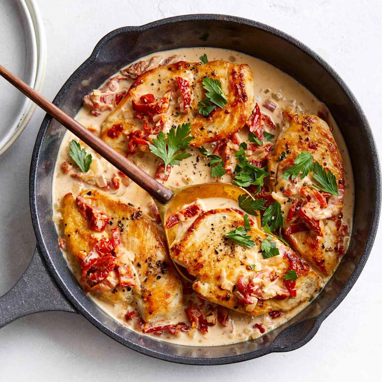 "Guest Chef Dinner" To Go...Creamy Sun-Dried Tomato Chicken