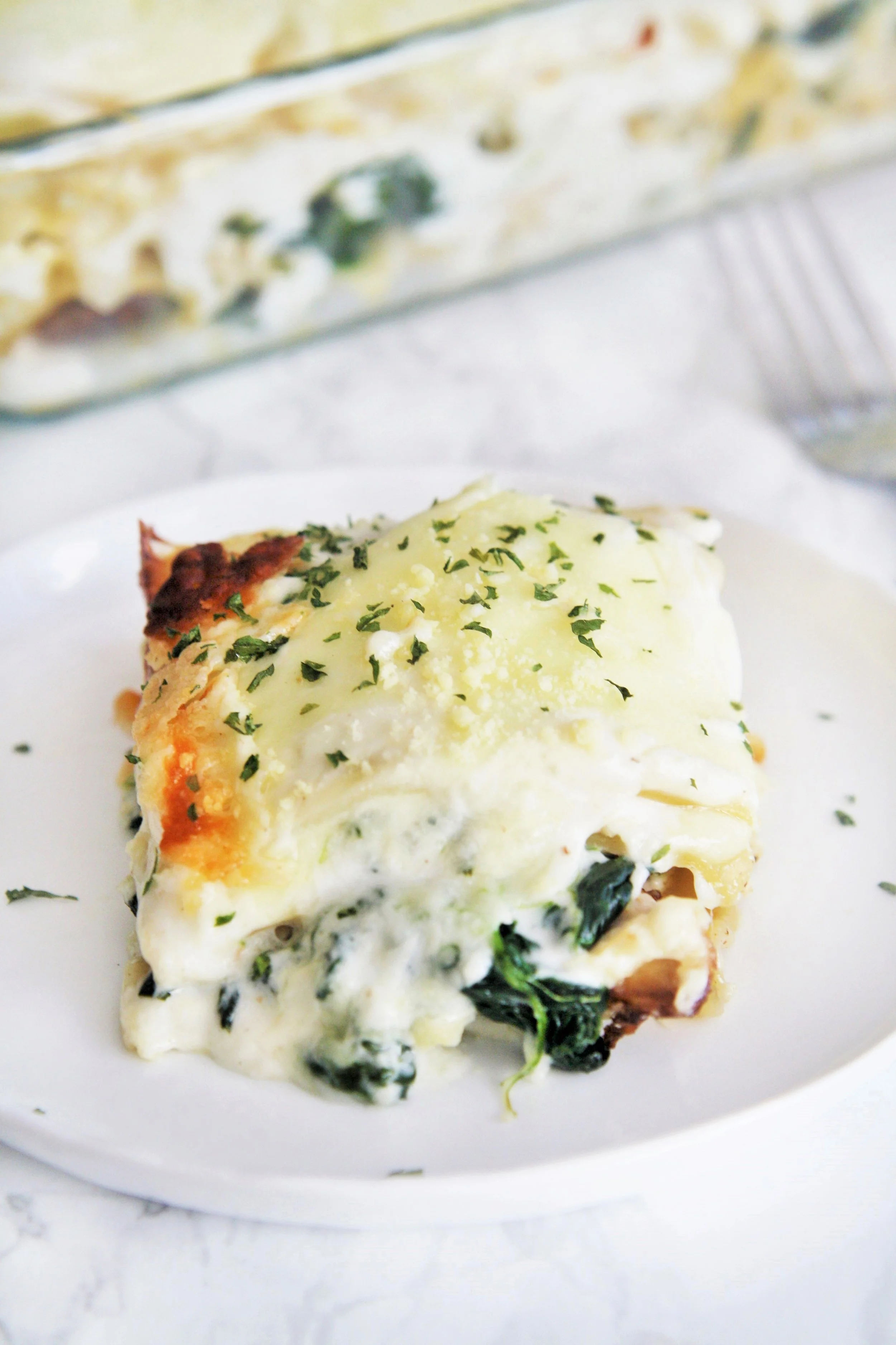 "Guest Chef Dinner" To Go...Creamy Chicken Lasagna Florentine