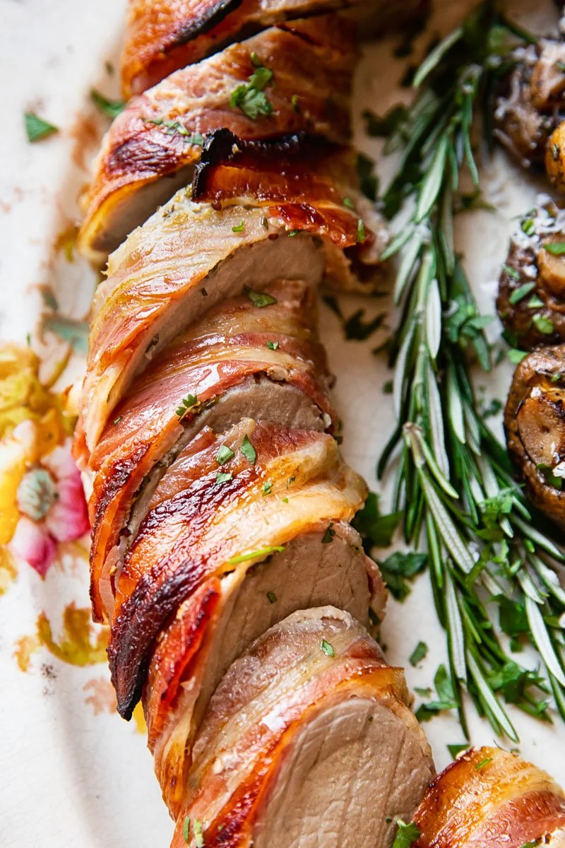 Dinner To Go...Bacon Wrapped Pork Tenderloin