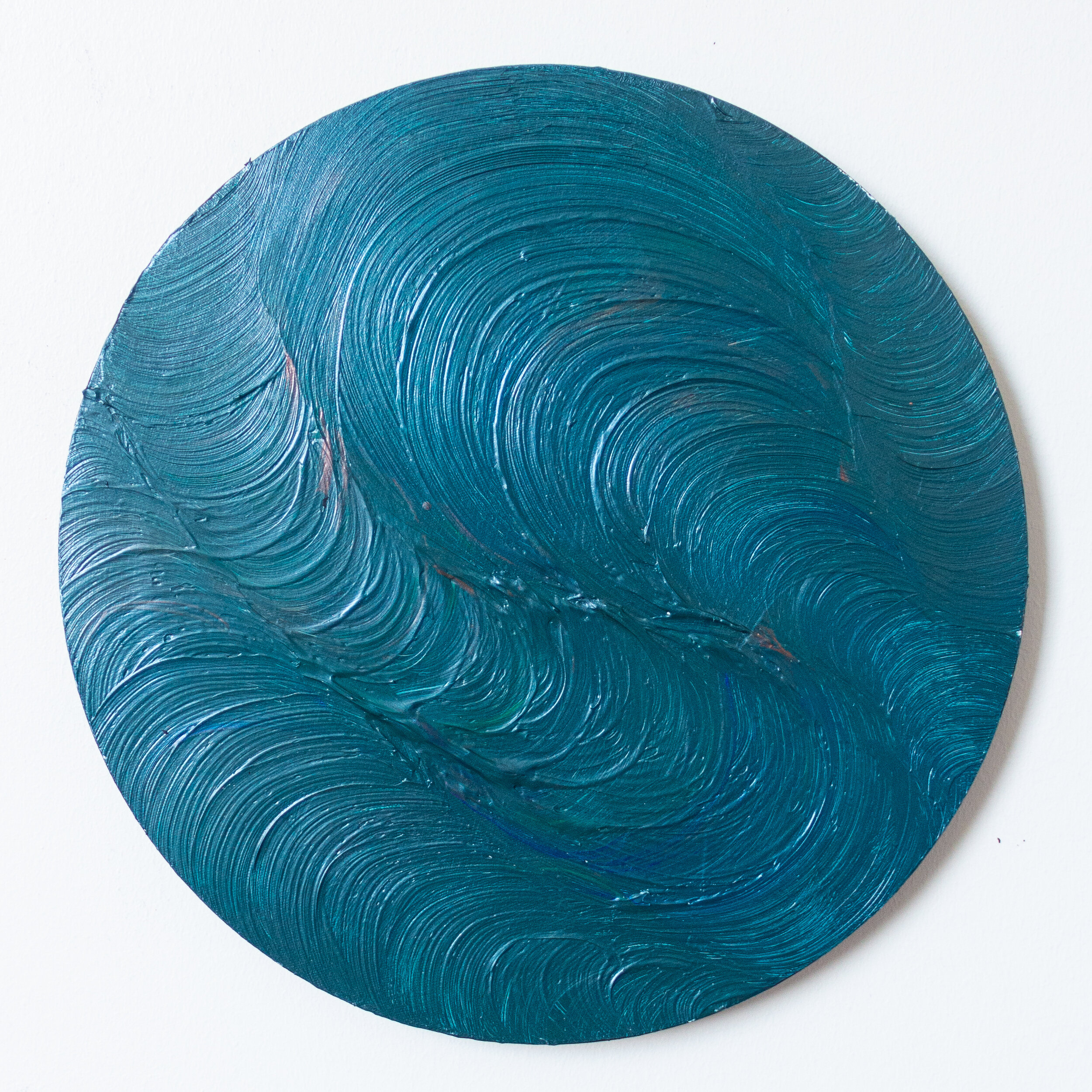 New Growth #4,
16 in dia,
Acrylic on canvas,
2021