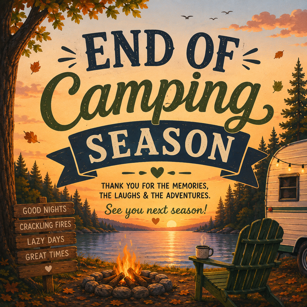 Hide-A-Way Cove Family Campground closes for the 2026 Season