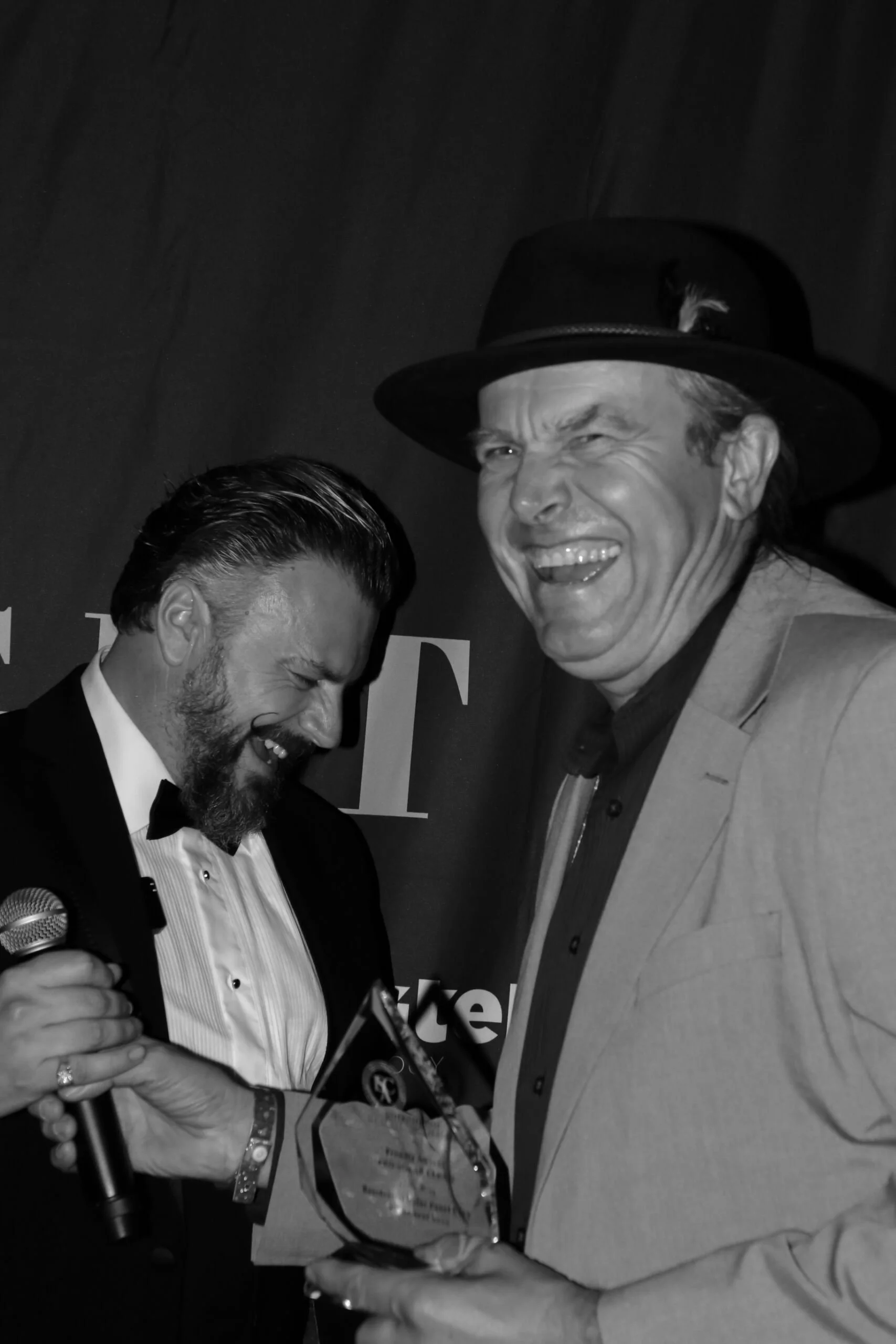 Steve and Jan share a laugh