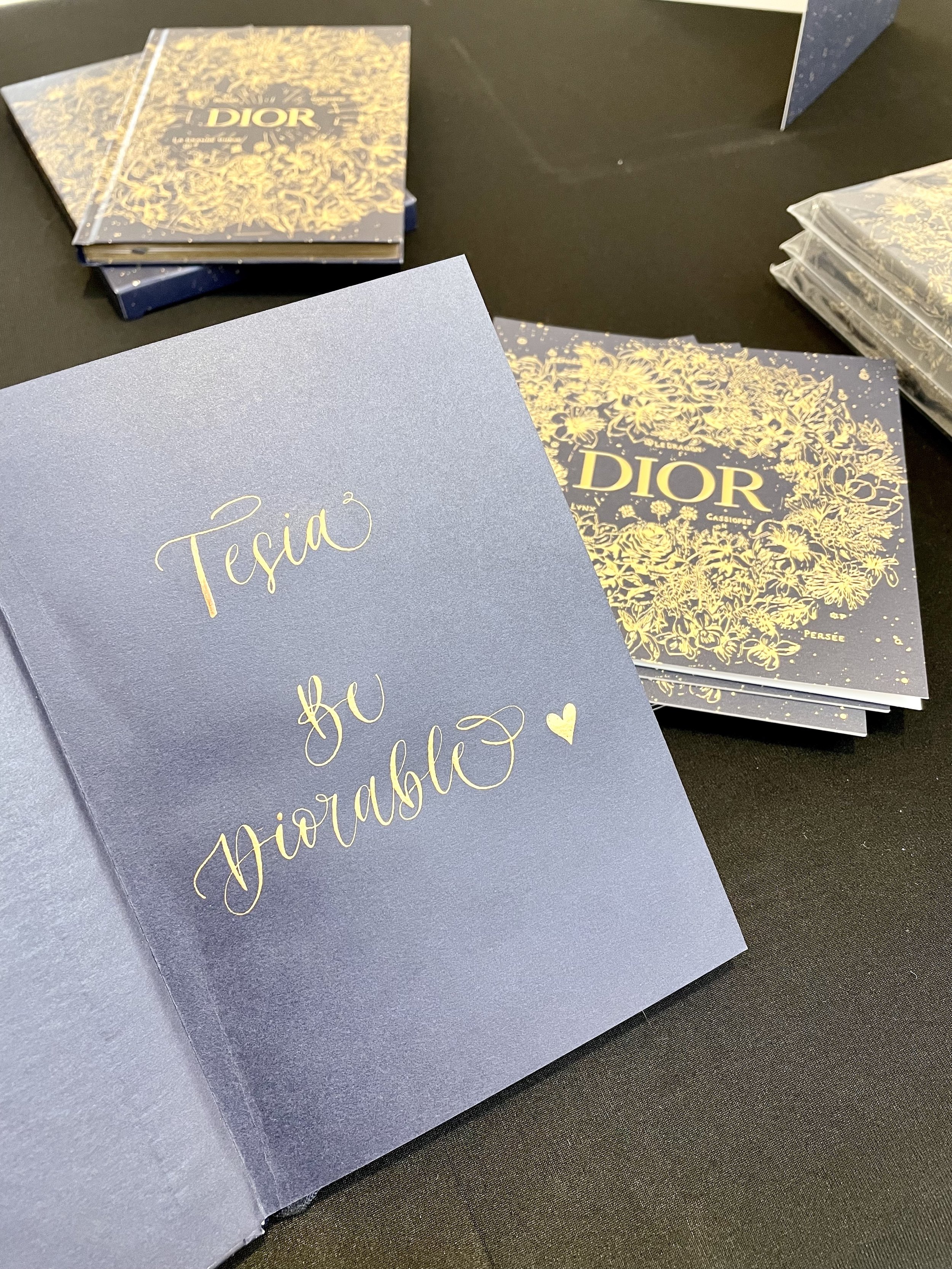 Live Calligraphy for Dior in Jacksonville FL — A Handful Of Letters