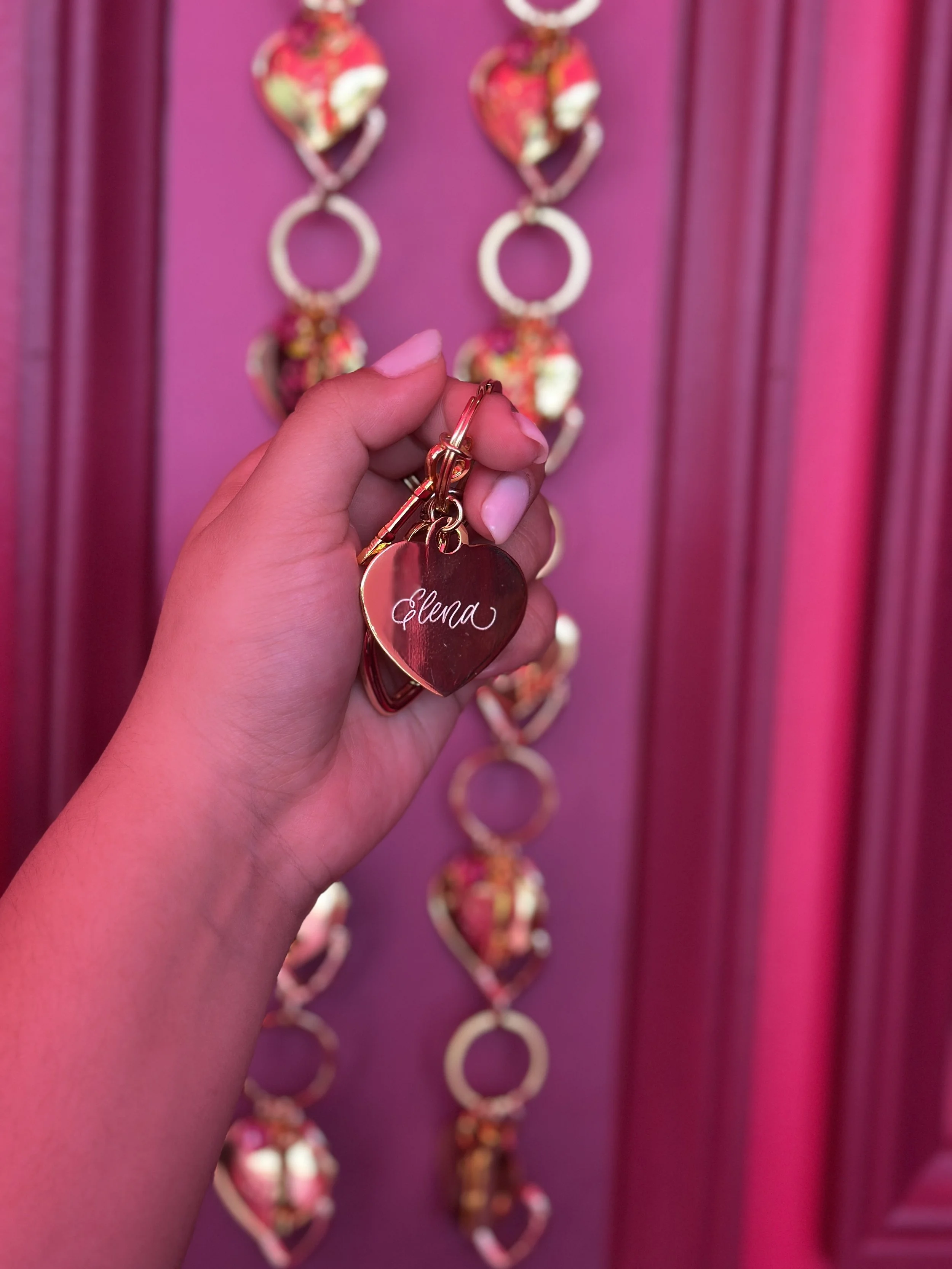 live calligraphy engraving on heart-shaped metal keychains4992.jpeg