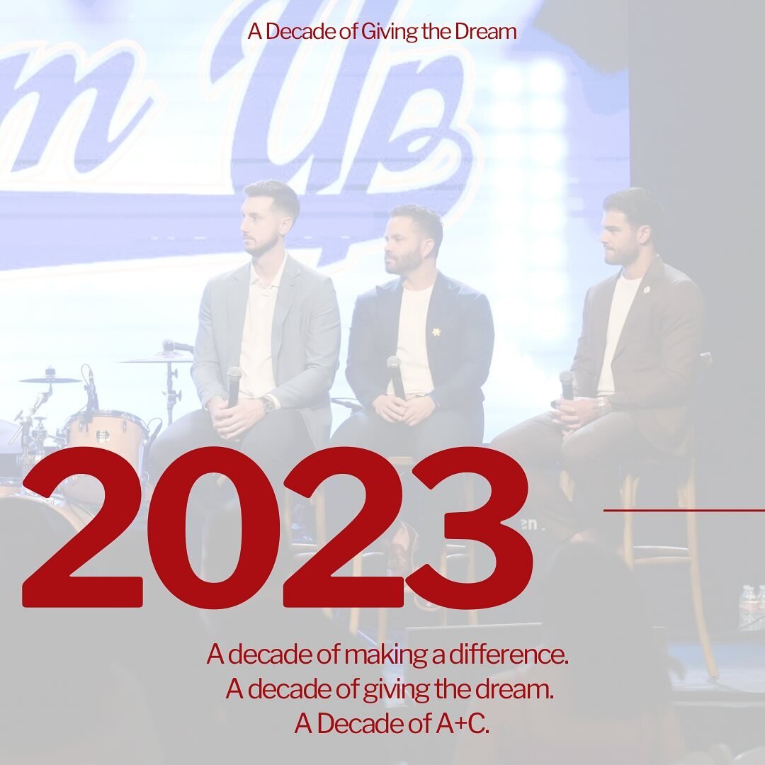 A Decade of #givingthedream&hellip;

From an idea to leverage athletes and their platforms for good, to a foundation raising millions of dollars for multiple causes and launching hundreds of athlete&rsquo;s charities, we&rsquo;re only just getting st