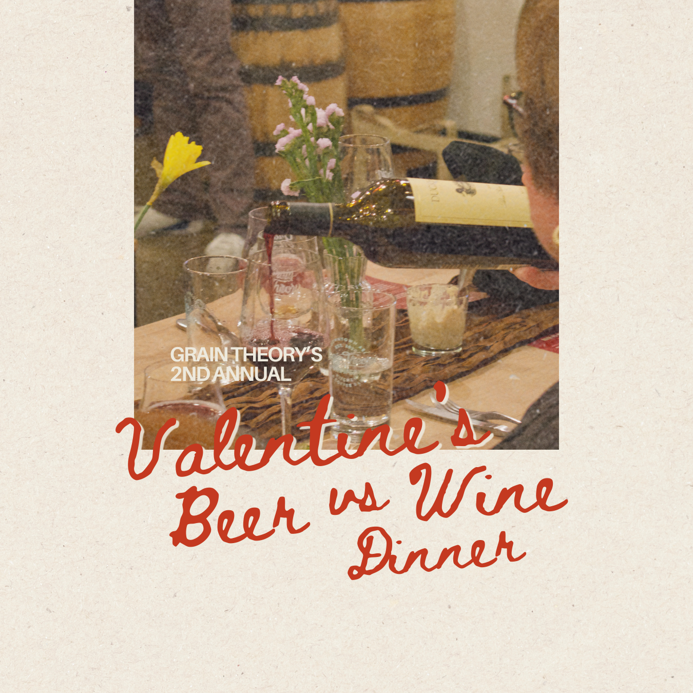 Beer vs Wine Dinner, Wednesday, February 11 @ 6:30pm ($95)