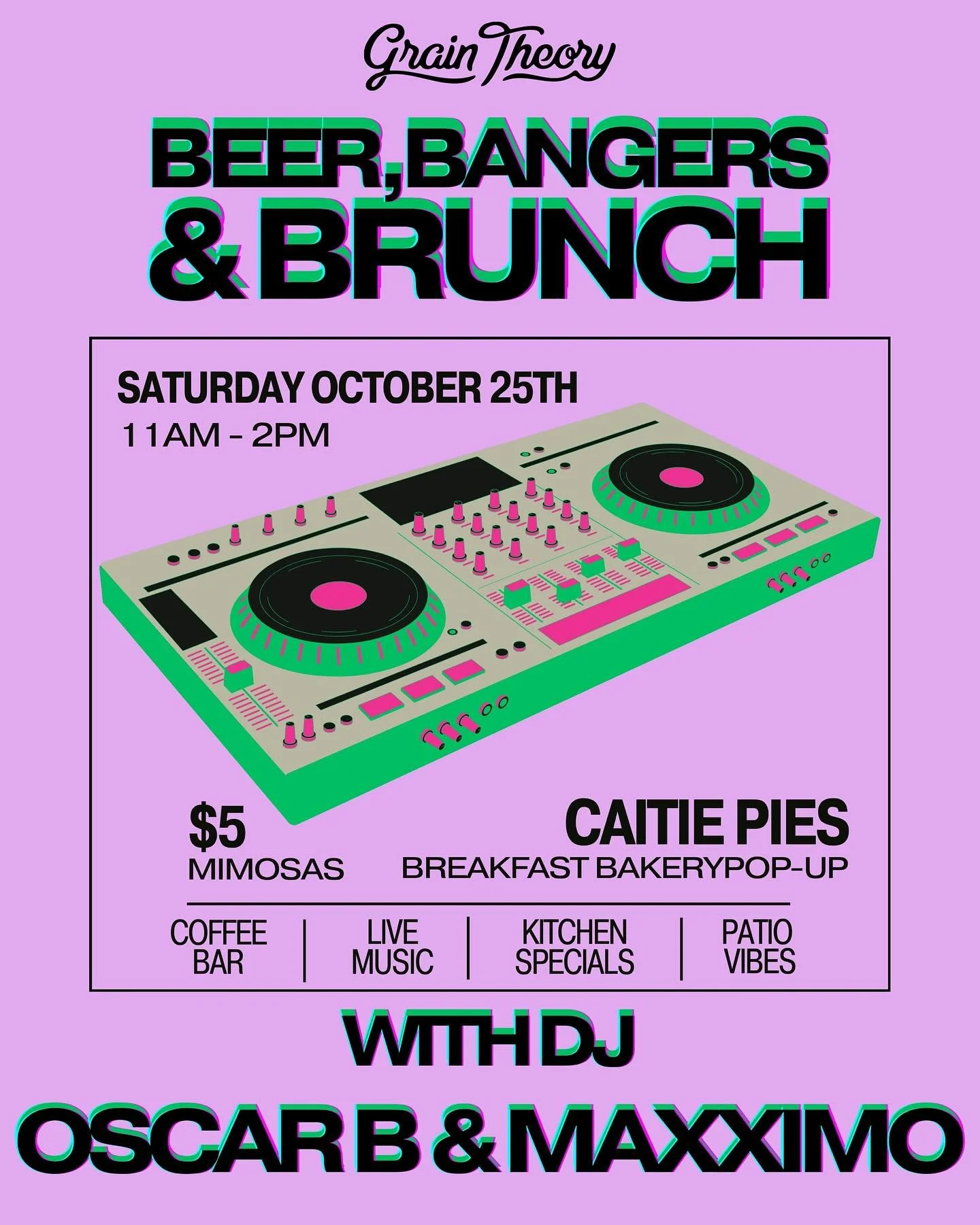 It&rsquo;s baaaack! BBB returns for the fall with new DJ&rsquo;s and new fall coffee specials to pair with brunch 🍂☕️

We&rsquo;ll be welcoming the dynamic Latin beat making duo of DJ Oscar B &amp; Maxximo. These two just might have you dancing in b