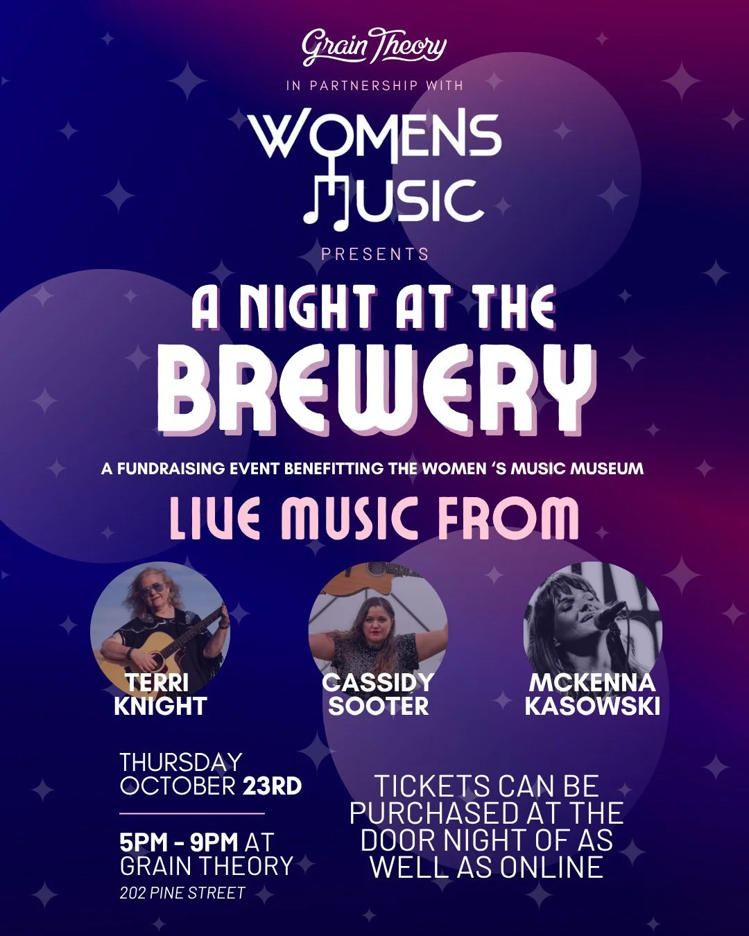 THIS THURSDAY: We’re partnering with the Women’s Music Museum, a local non-profit here in town, to bring you an evening of swanky laid-back dinner vibes while you’re serenaded by some female powerhouse vocals.
Enjoy 20% off the Pou