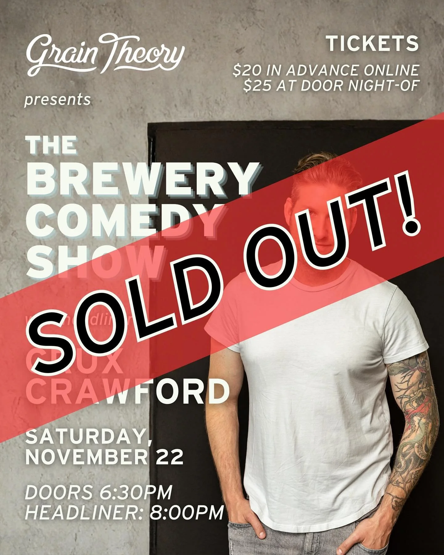 🚨 THERE WILL BE NO AT THE DOOR TICKET SALES TONIGHT
We are sold out!