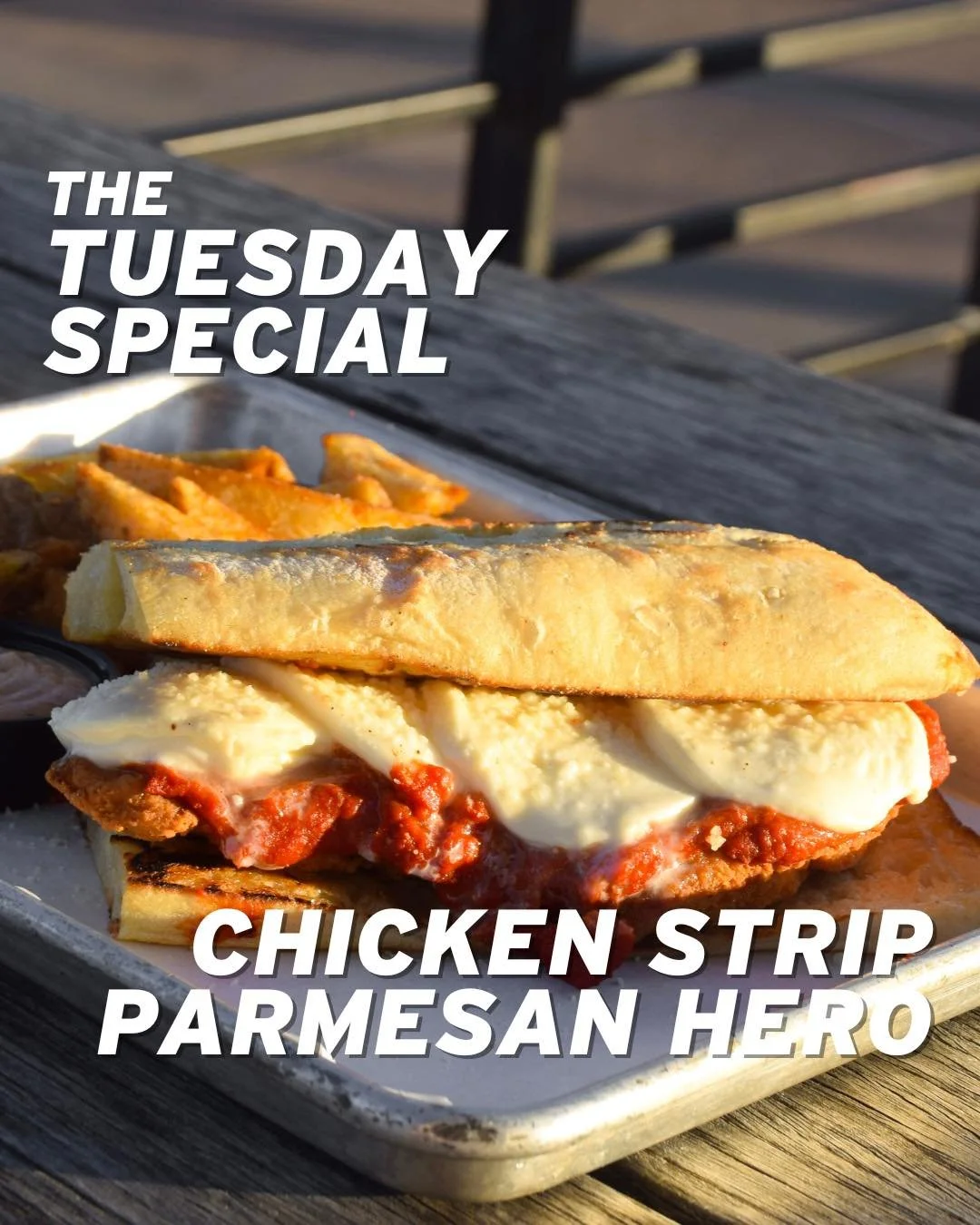 A little pre-holiday goodness for your week. 🍂

This week&rsquo;s special has crispy chicken strips with roasted red pepper tomato sauce, fresh mozzarella, and grated parmesan on toasted ciabatta. It comes with GT seasoned fries and our signature GT