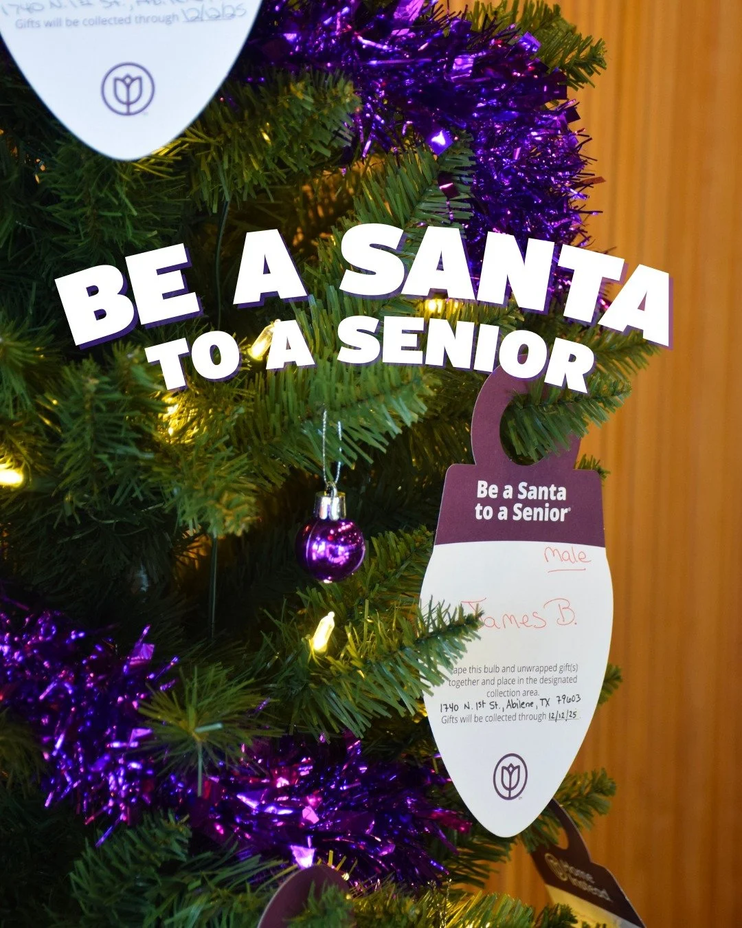 🎄 Be a Santa to a Senior! 🎅

Our taproom tree is dressed with paper bulbs, each representing a local senior in need. Take a bulb, grab the suggested gift(s) listed on the back, and help make their holiday a little brighter!

✨ Gift Guidelines:
- Ta