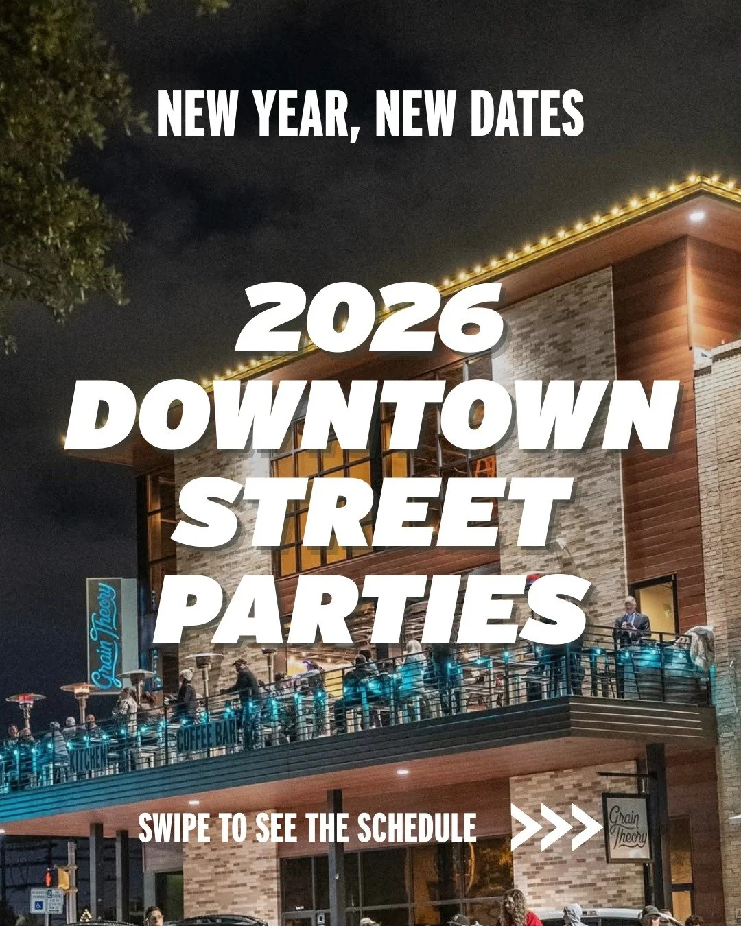 We&rsquo;ve got a habit of taking these things outside.

St. Patrick&rsquo;s Day &mdash; Saturday, March 14
Block Party &mdash; Saturday, June 6
Oktoberfest &mdash; Saturday, October 3

Put them on your calendar now. Future you will appreciate it.