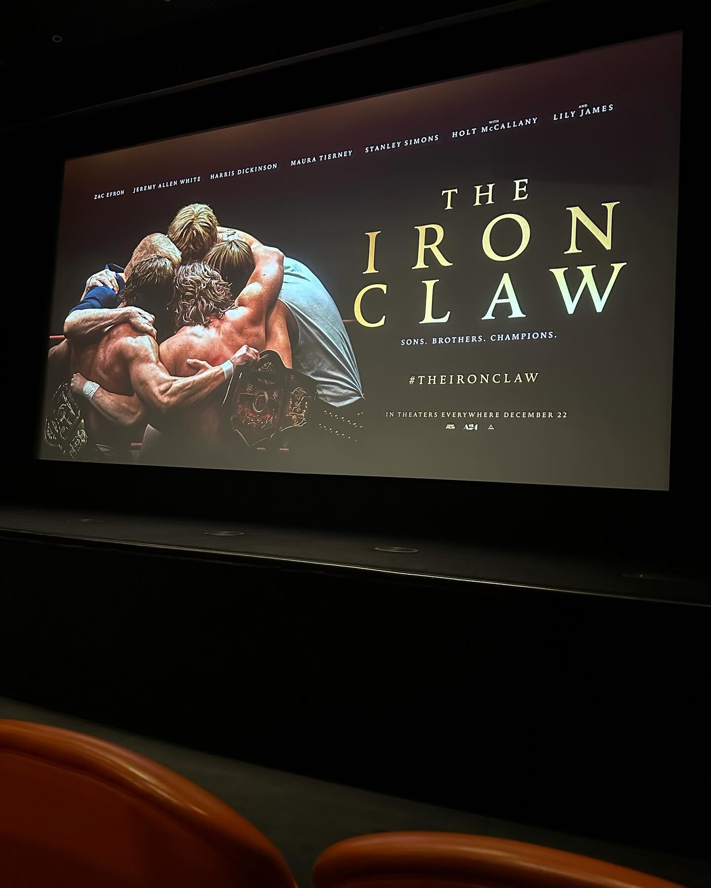 Screening of The Iron Claw at Crosby Street Hotel. Casting by Susan Shopmaker. Congratulations to Sean Durkin, Director; and cast Jeremy Allen White, Zac Efron, Stanley Simons, Harris Dickinson, Maura Tierney among others. @ironclawmovie #jeremyallen