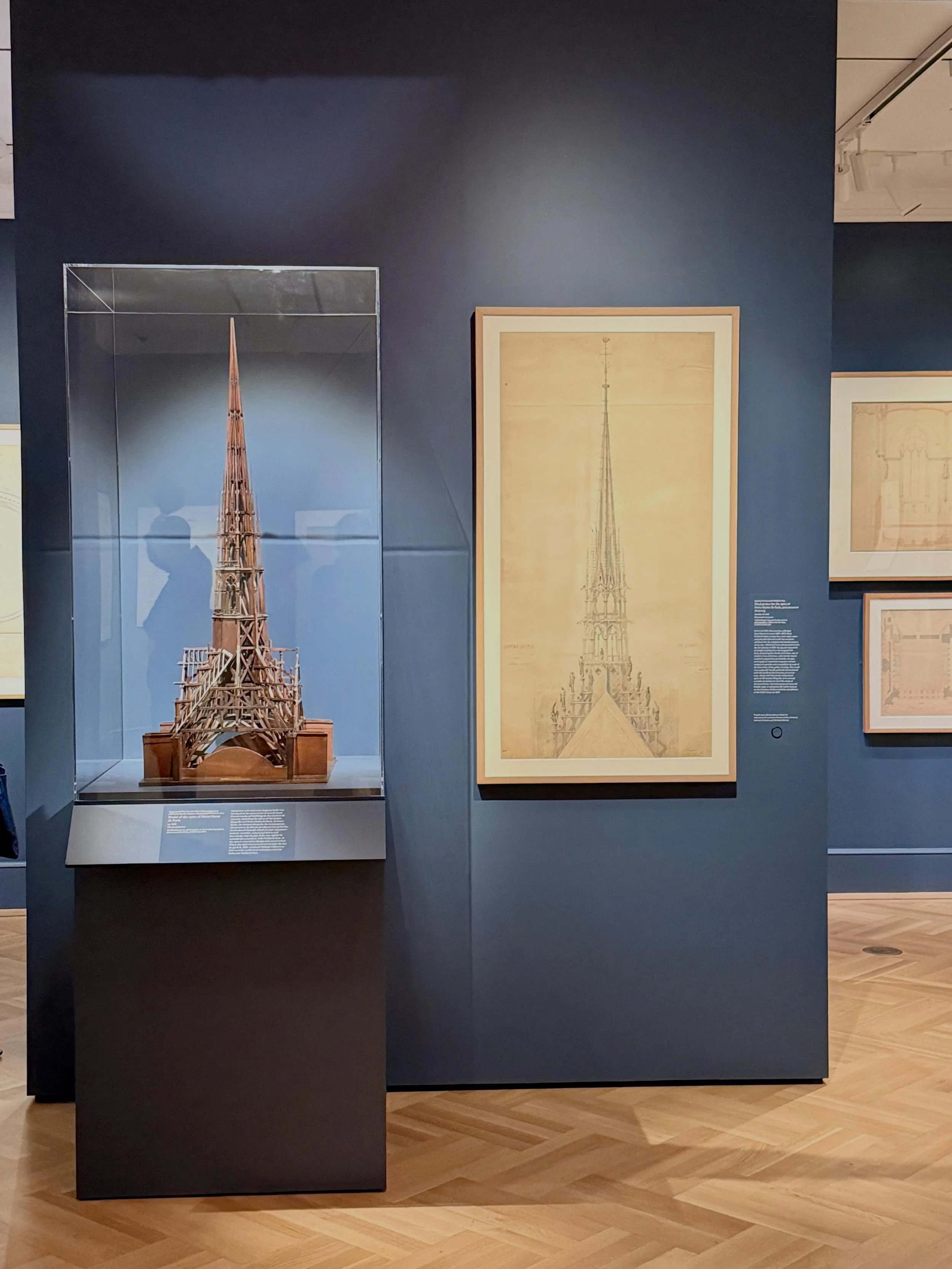 Viollet-le-Duc architectural drawings @bardgradcenter #notredame #architecture #violletleduc