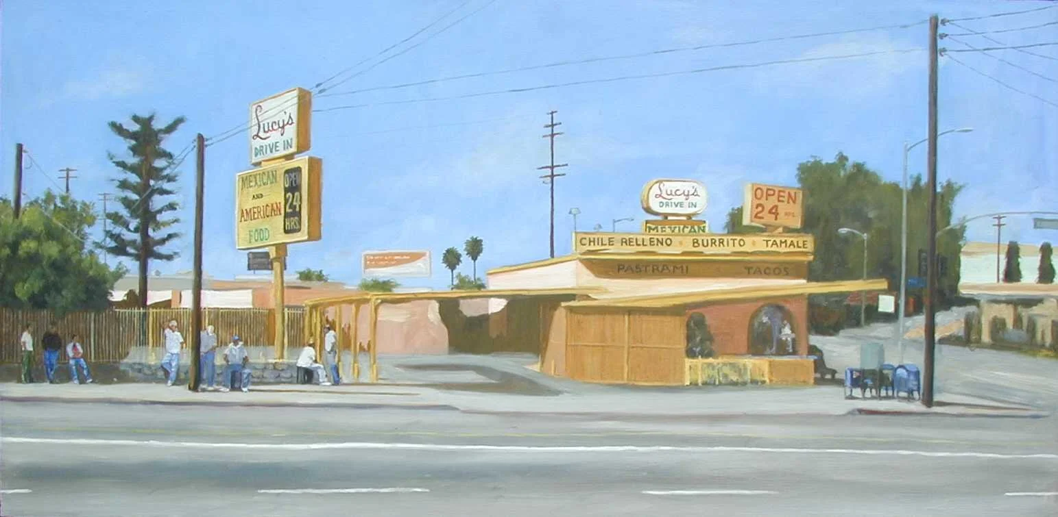"Lucy's", 2004, 18" x 40", oil on canvas