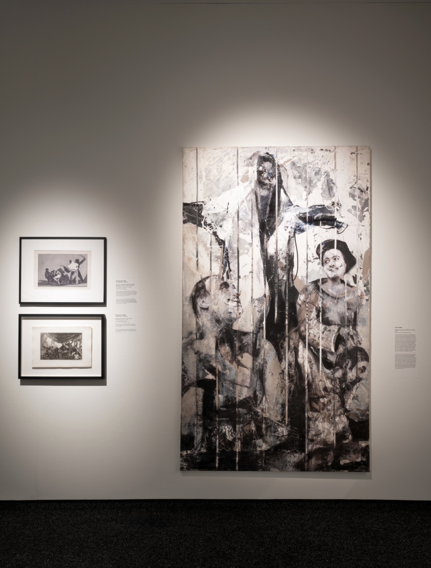 Zaalbeeld 'Lita Cabellut x Goya' door Eddy Wenting