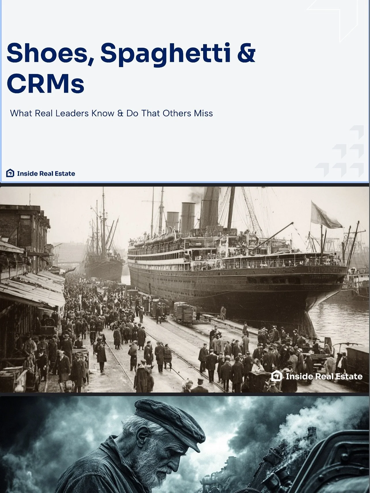 🔥 Shoes. Spaghetti. CRMs.
Yes, that&rsquo;s the title. And YES, I&rsquo;m fired up to bring it to life today.

What do those things have to do with brokerage leadership?

Everything.

Today I&rsquo;m speaking to some of the sharpest Broker/Owners an