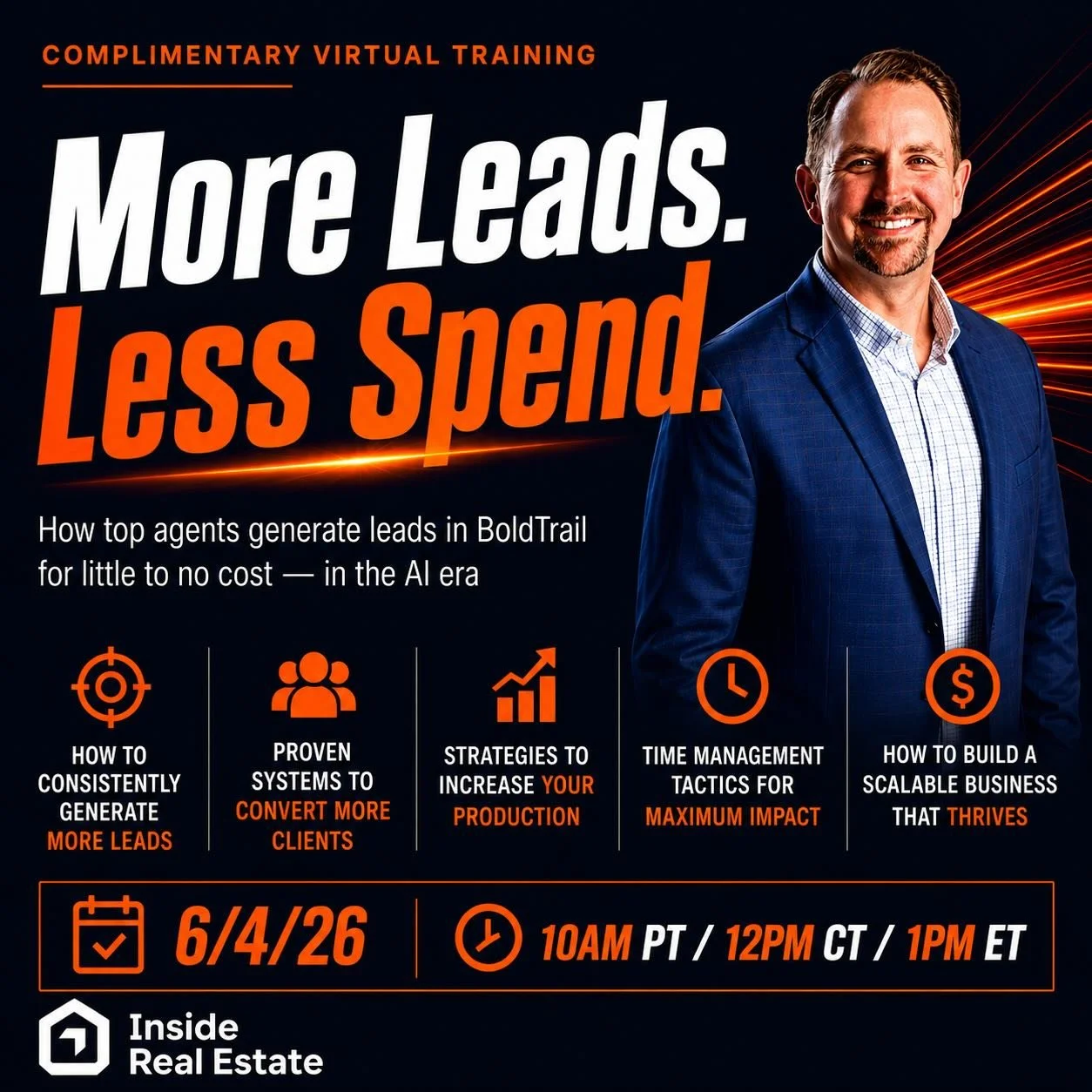 Tomorrow morning I&rsquo;m doing something I don&rsquo;t normally do.

I kept this small. Then too many people asked and I 
couldn&rsquo;t justify closing the door.

So I opened it up to 500 agents.

Here&rsquo;s the truth nobody wants to say out lou