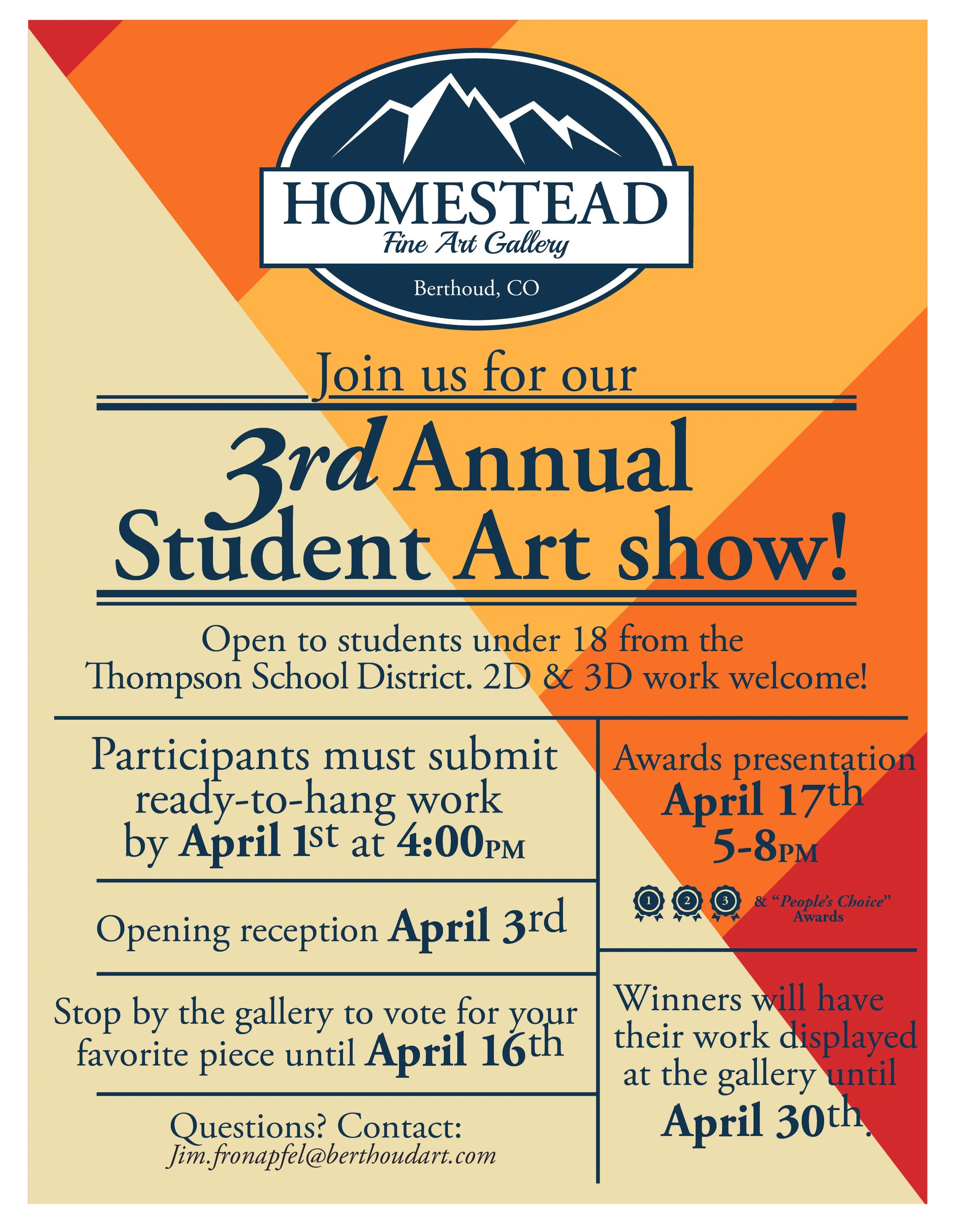 Student Art Show Information
