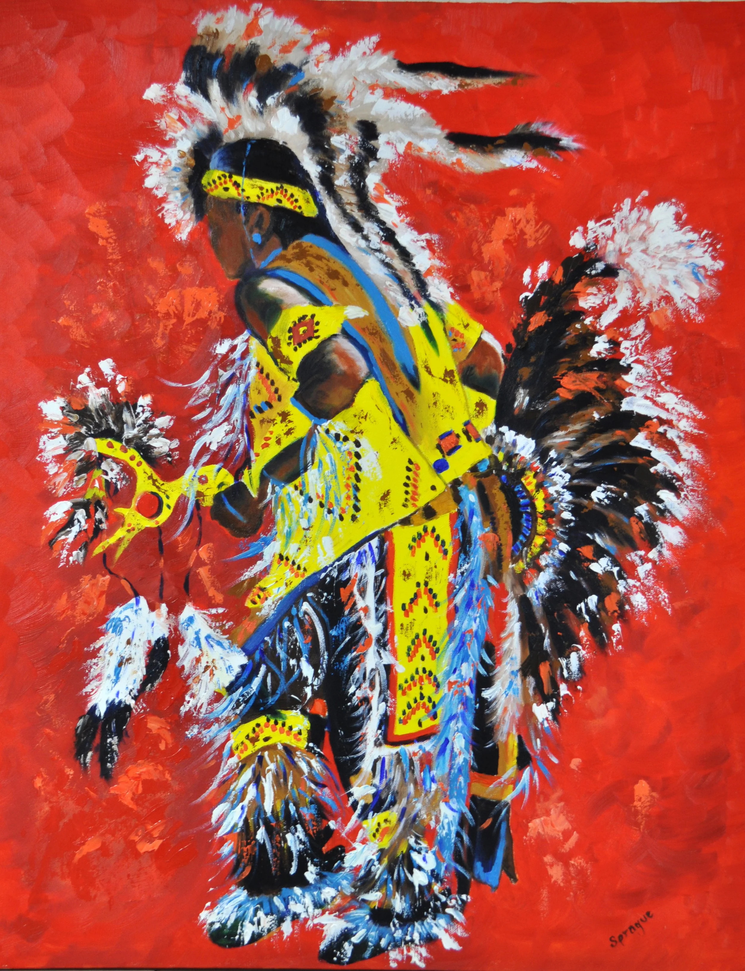 Arapahoe Dancer, Oil.jpg