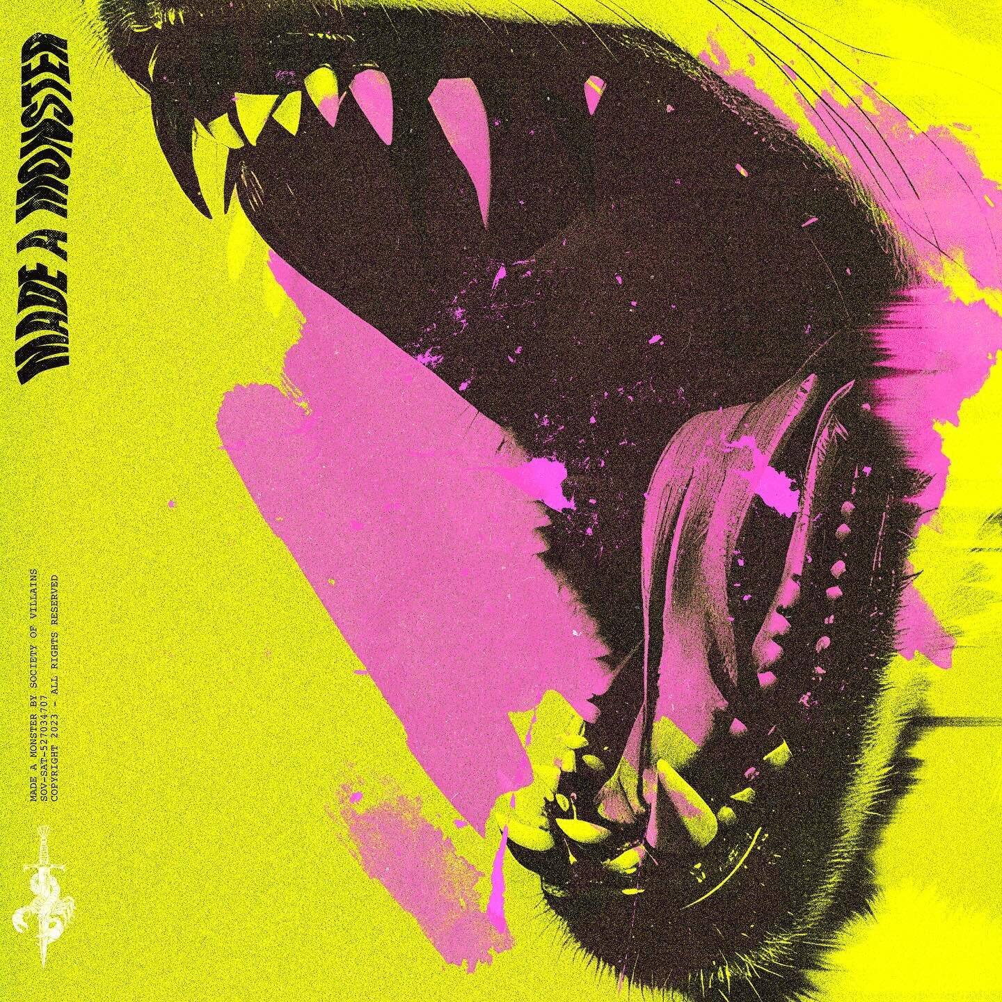 New cover art for the latest single from @villainslivehere &ldquo;Made A Monster&rdquo; &mdash; out now!