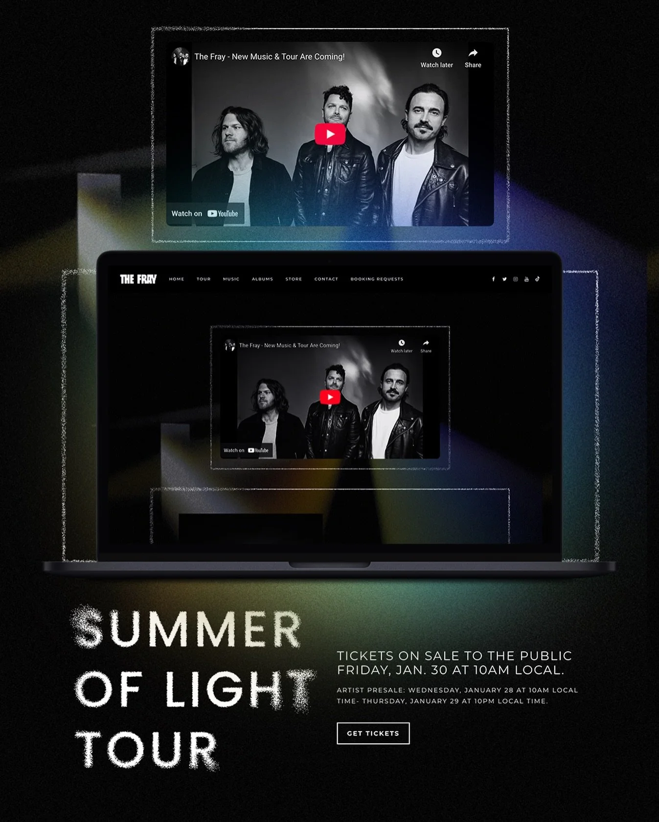 Love the way this splash page turned out for The Fray. Props to @twoseventwocreative for always bringing top shelf design collabs our way. Always a pleasure working with ya&rsquo;ll 🙌