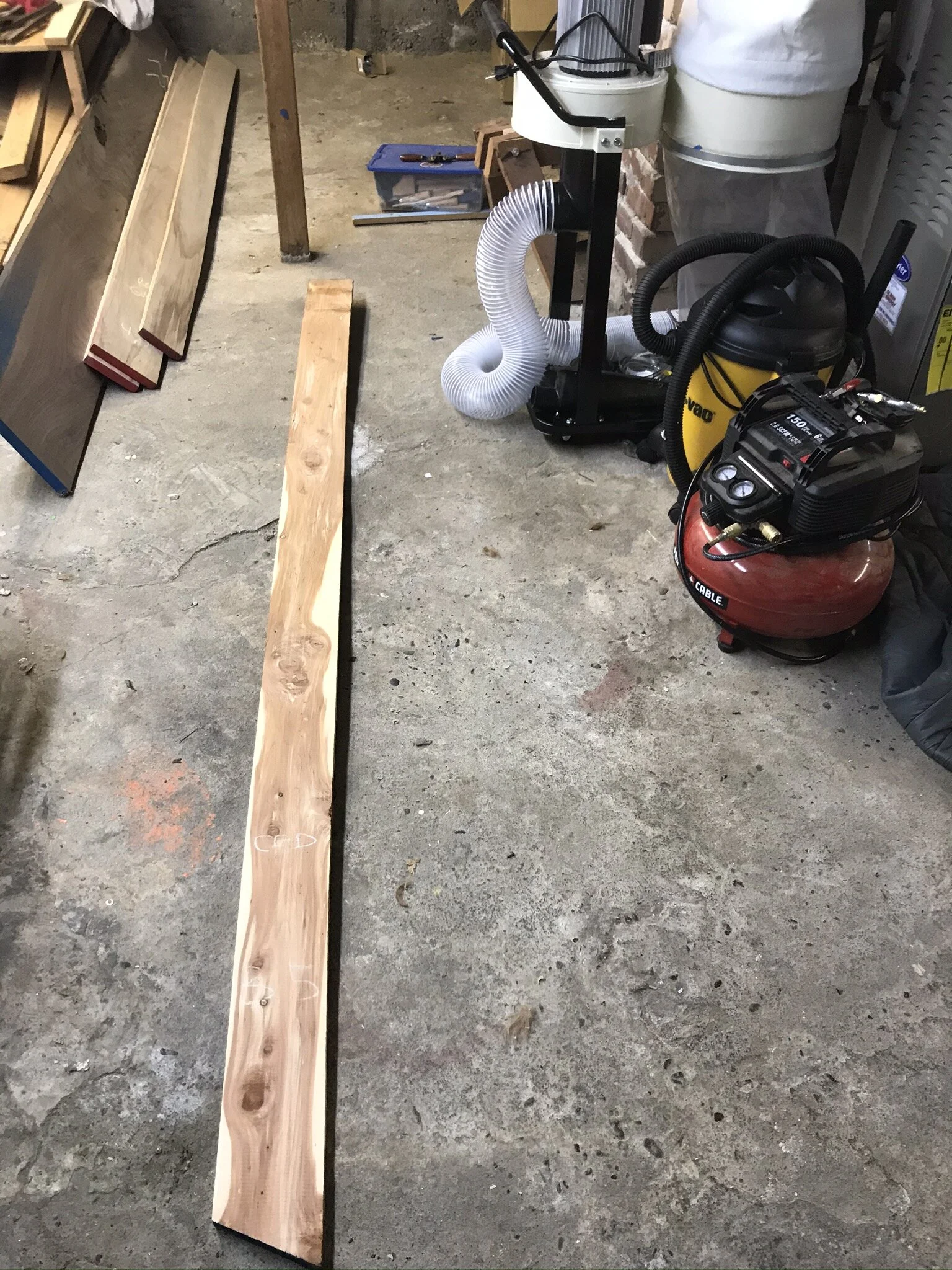 Canoe paddle #5 made from a single Incense Cedar board