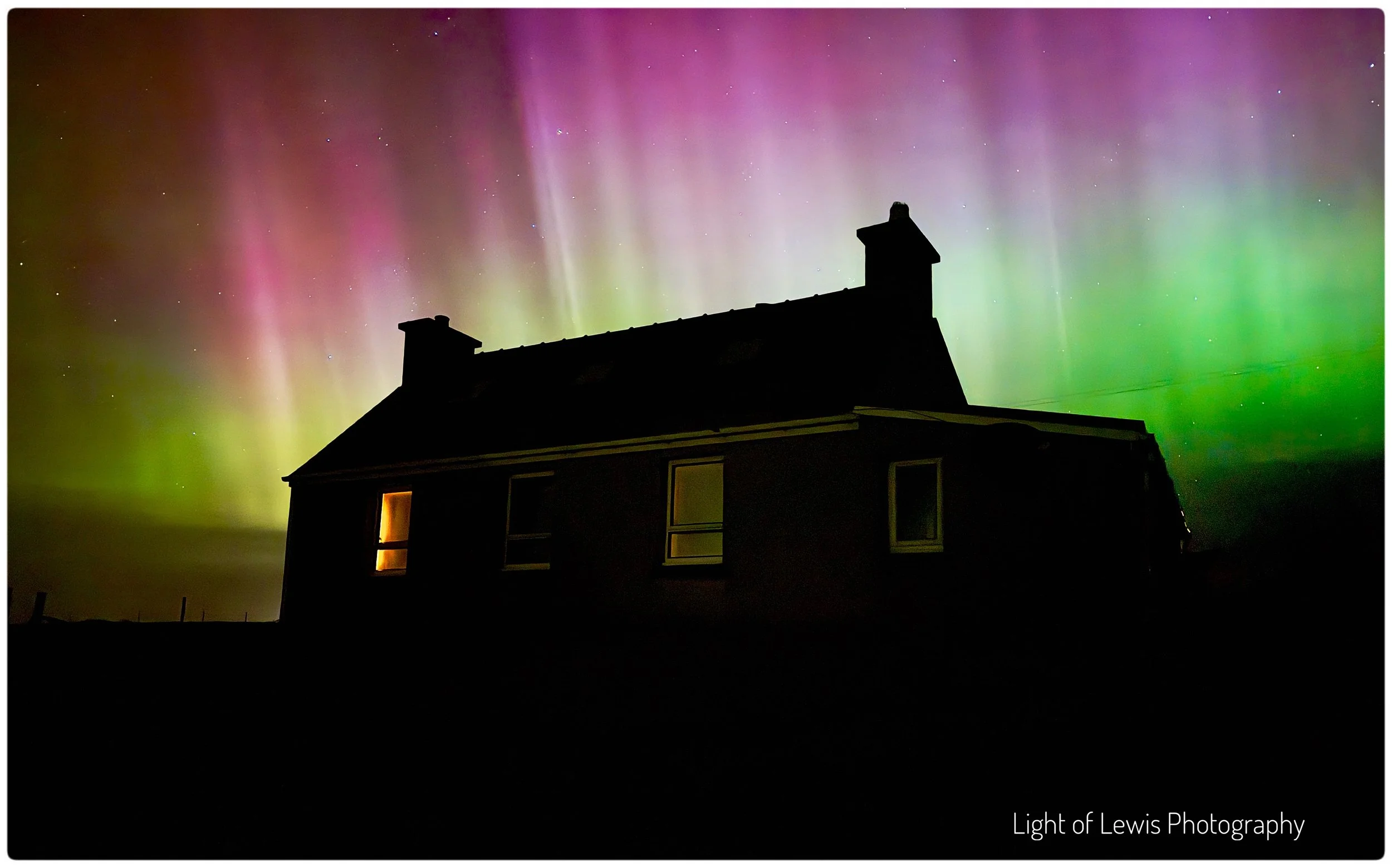 Aurora at Machair House, Fivepenny