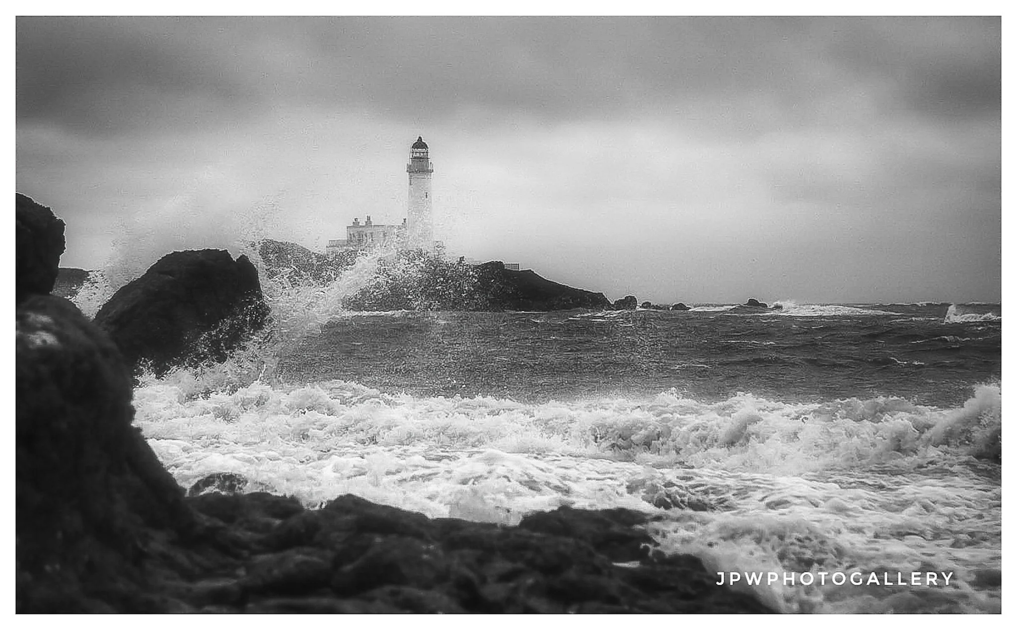Turnberry Lighthouse in a storm