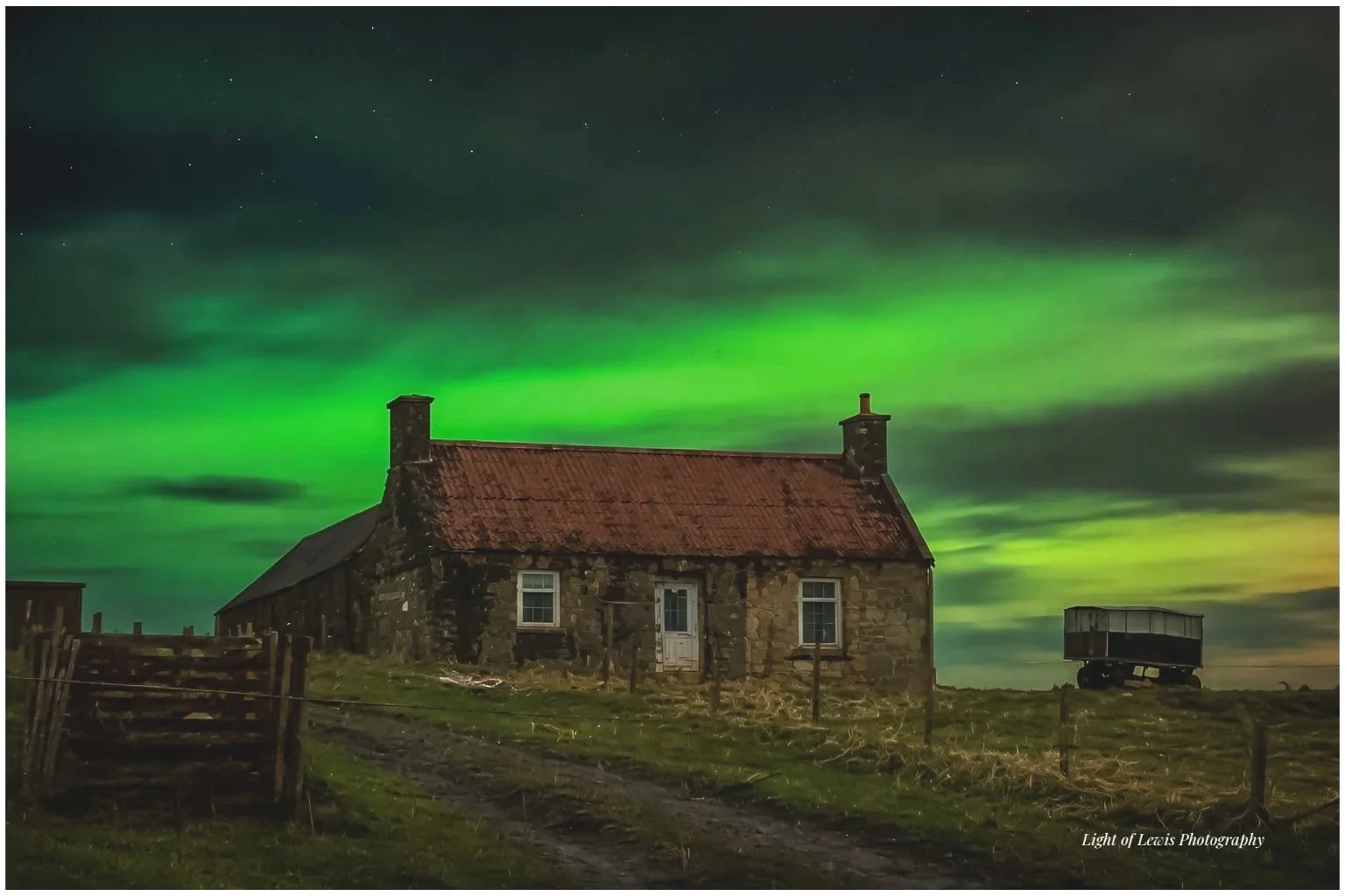Northern Lights (Aurora) Fivepenny, Isle of Lewis