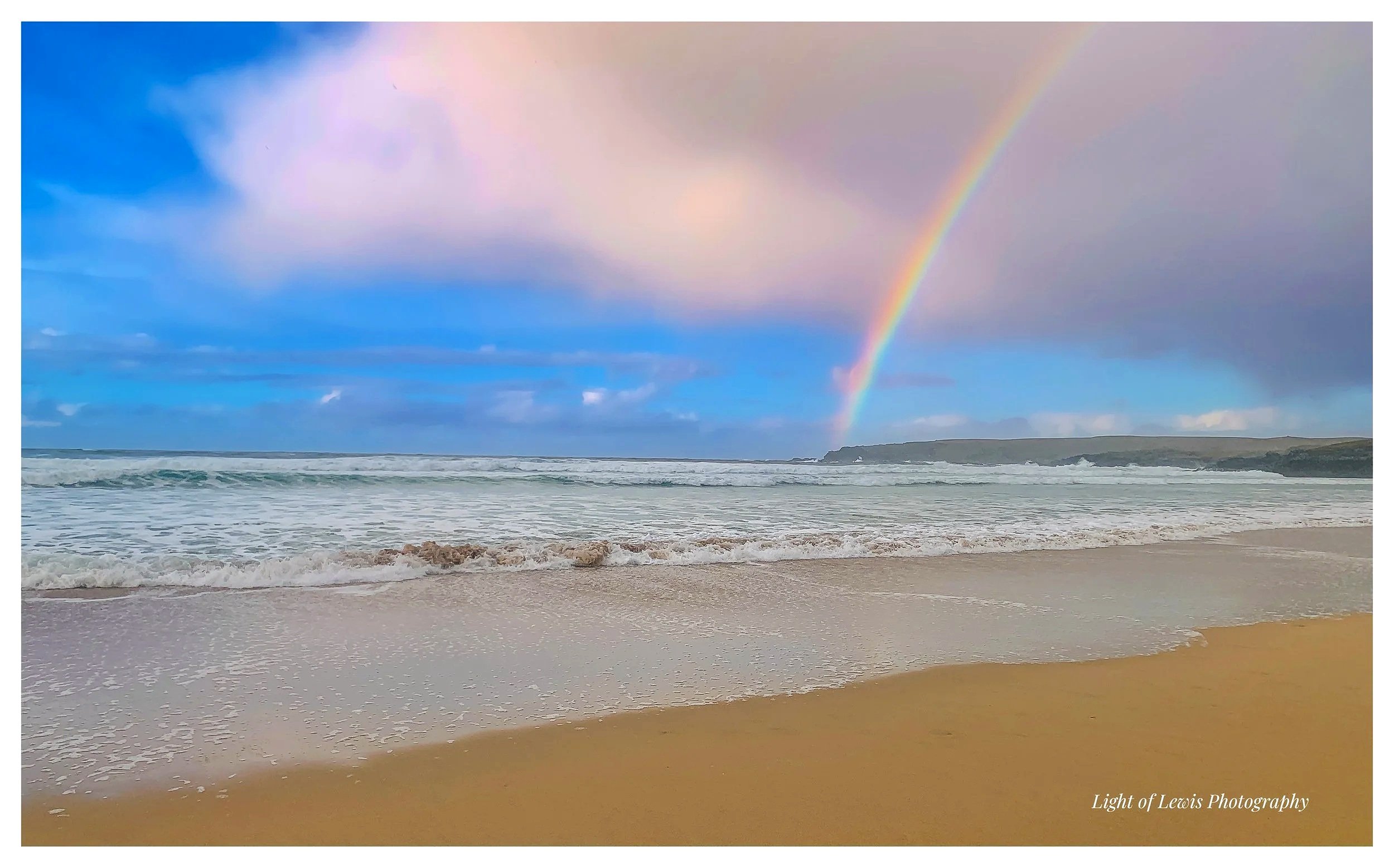 December Rainbow at Eoropie Beach