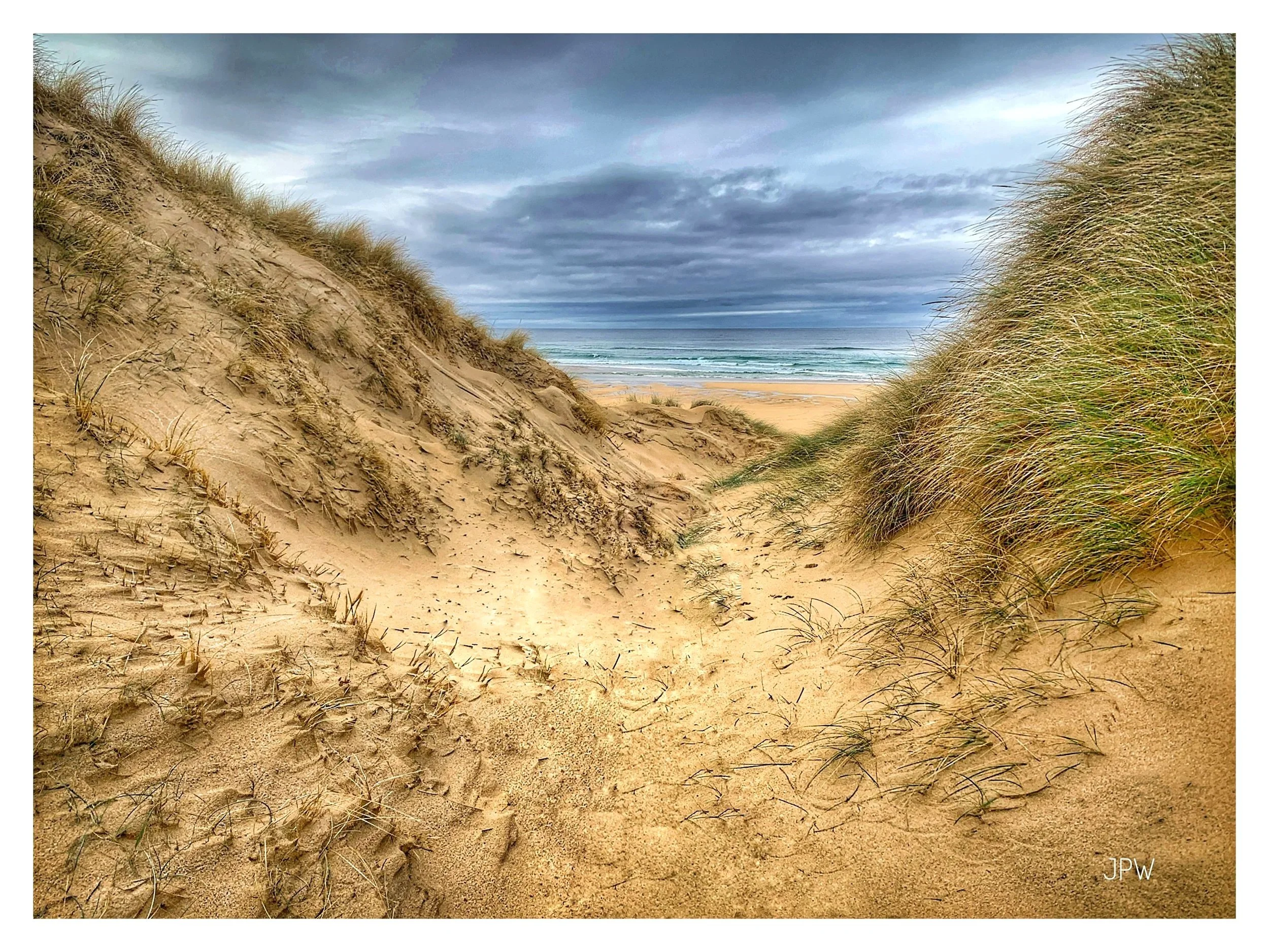 Through the Dunes at Eoropie Beach