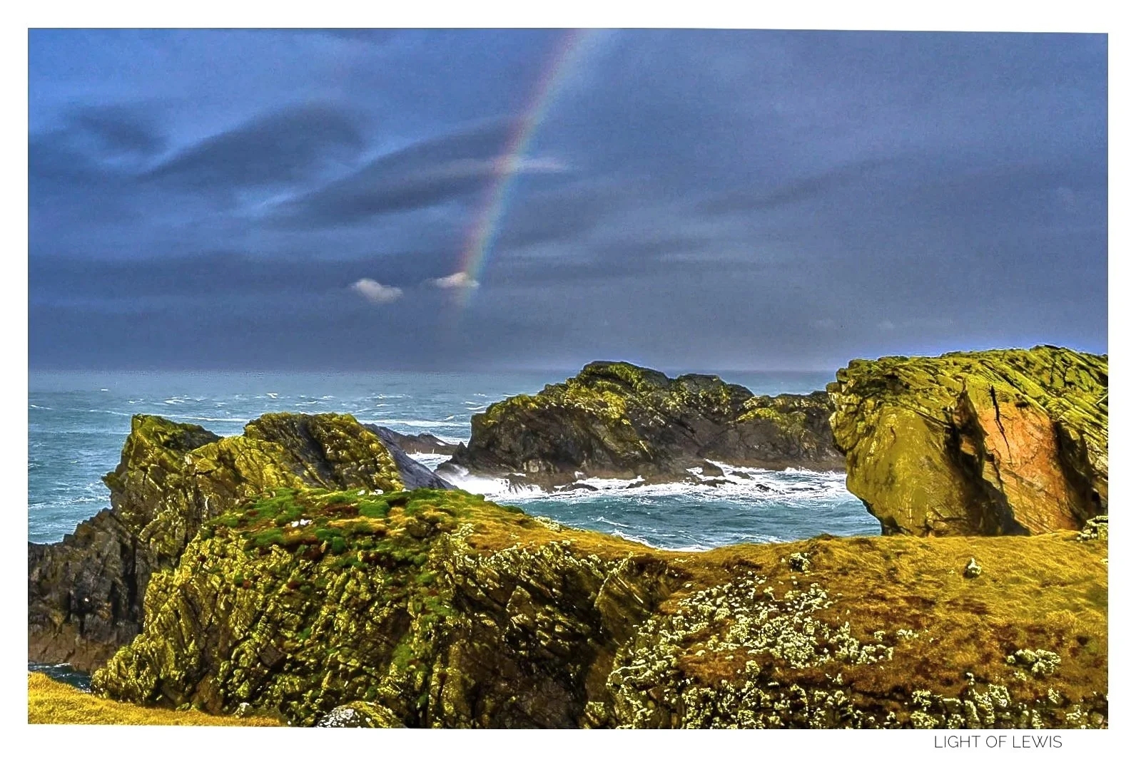 Looking North at the Butt of Lewis (Storm Bram)