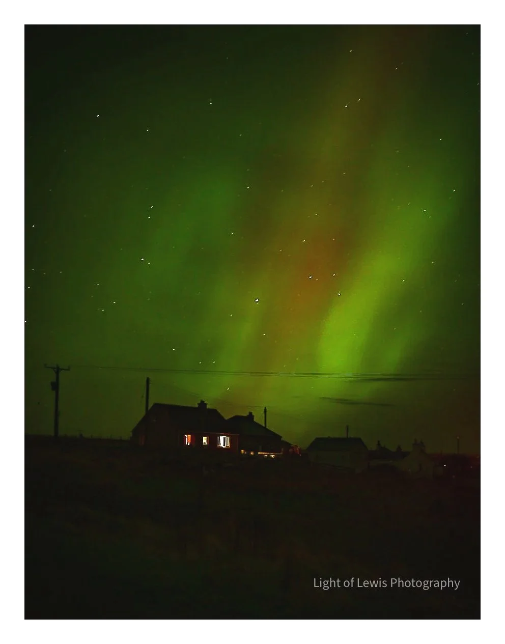 The Aurora at Fivepenny, Ness, Isle of Lewis