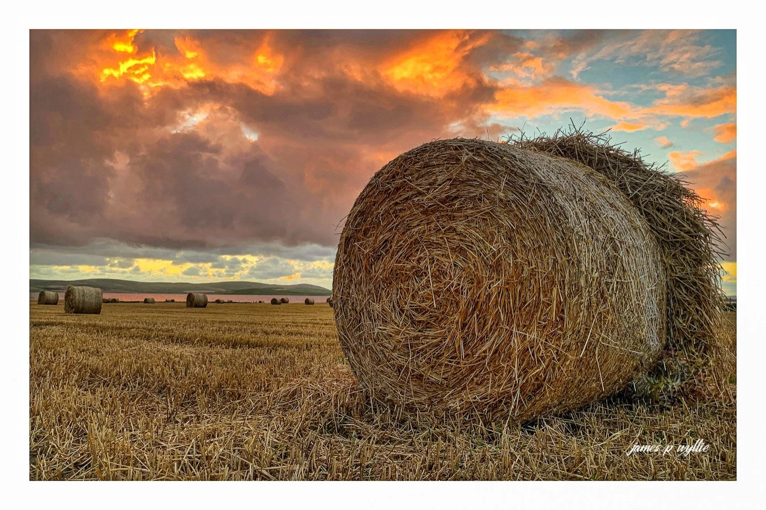 Straw Bail Sunset