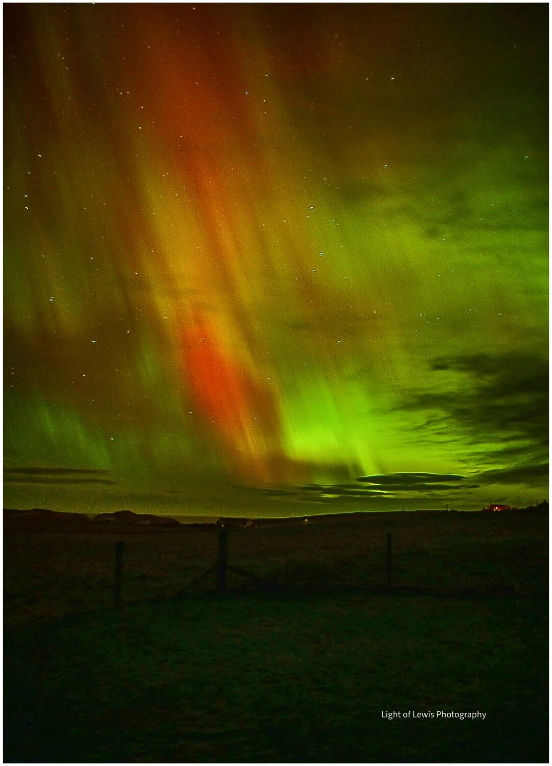 Aurora Across the Machair