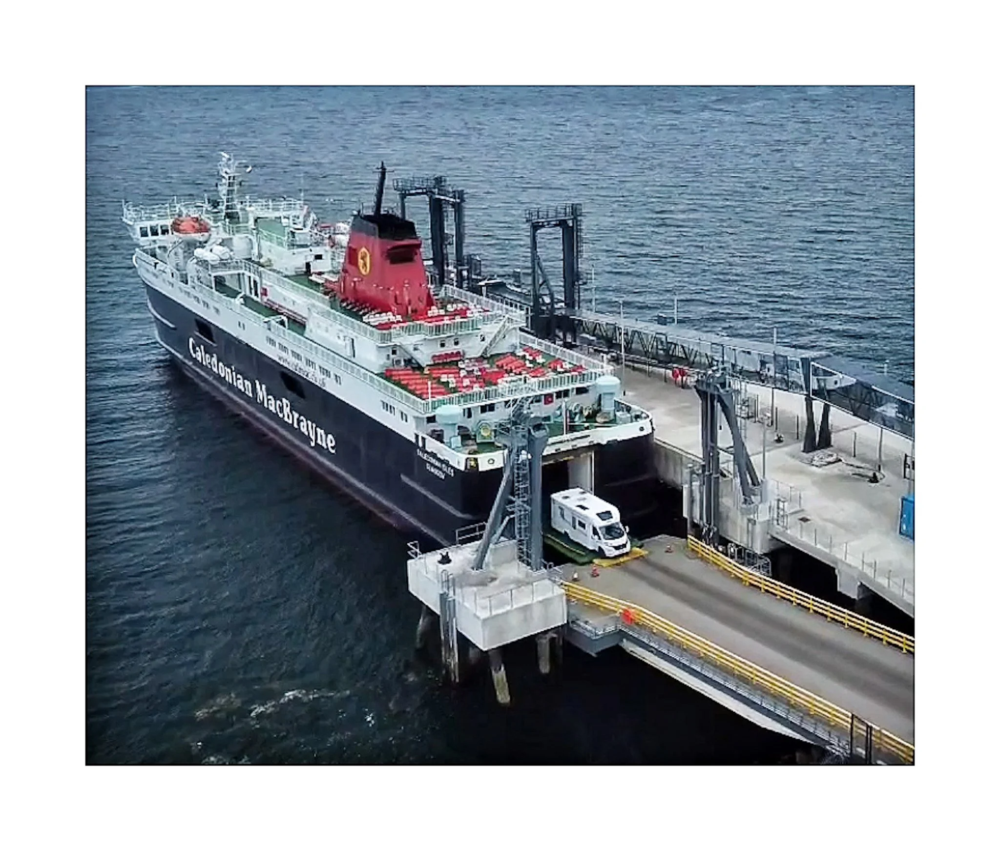 AR-33 : The Ardrossan Ferry has arrived (Drone Photo)